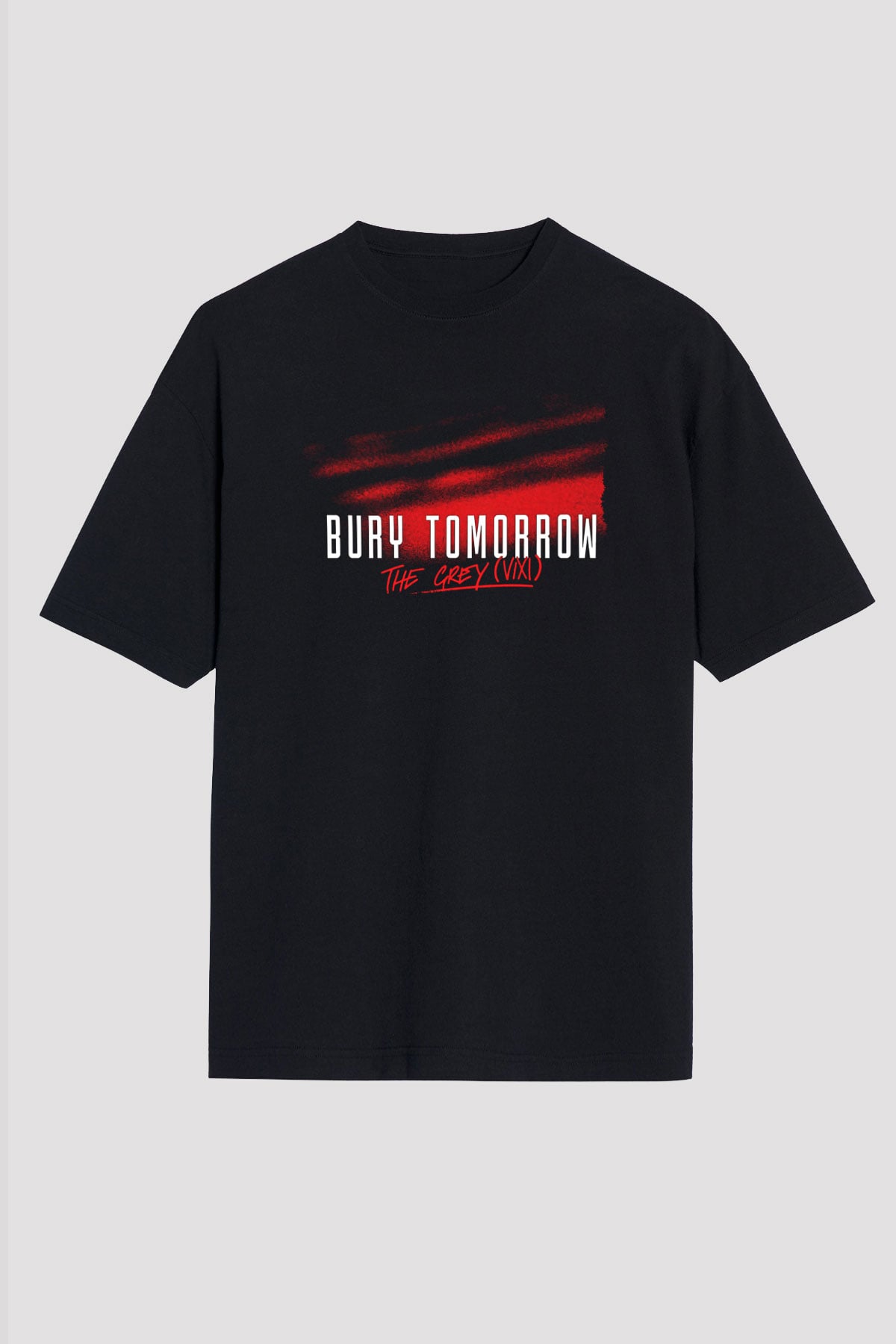 Bury Tomorrow Baskılı Unisex Siyah Oversize Tişört - Tshirt