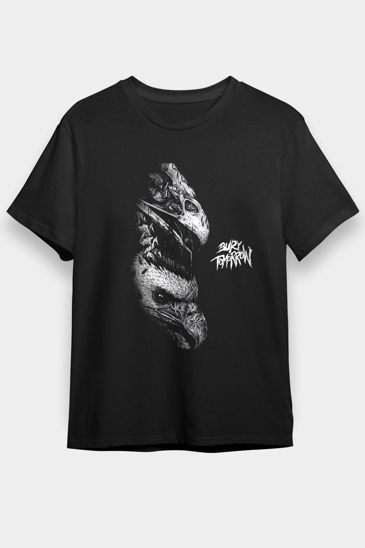 Bury Tomorrow Baskılı Unisex Siyah Tişört - Tshirt