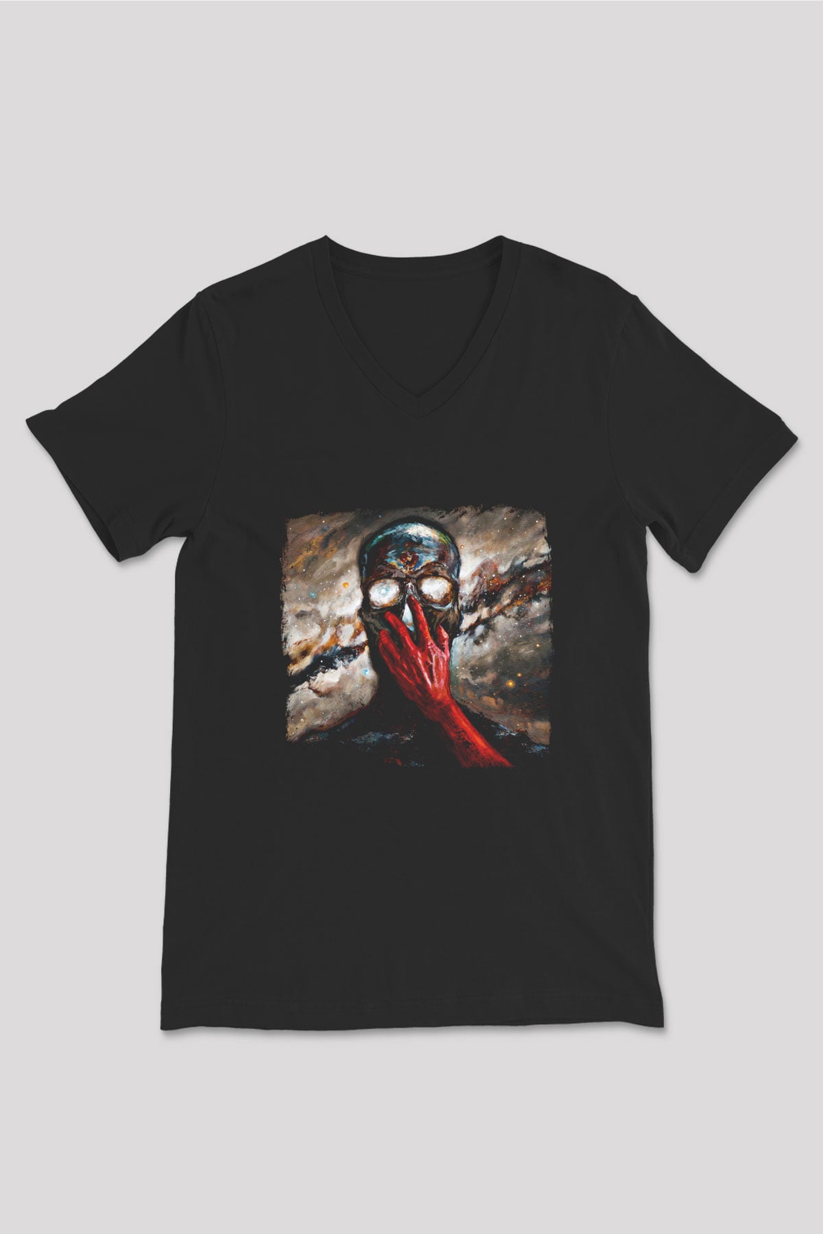 Bury Tomorrow Baskılı Unisex Siyah V Yaka Tişört