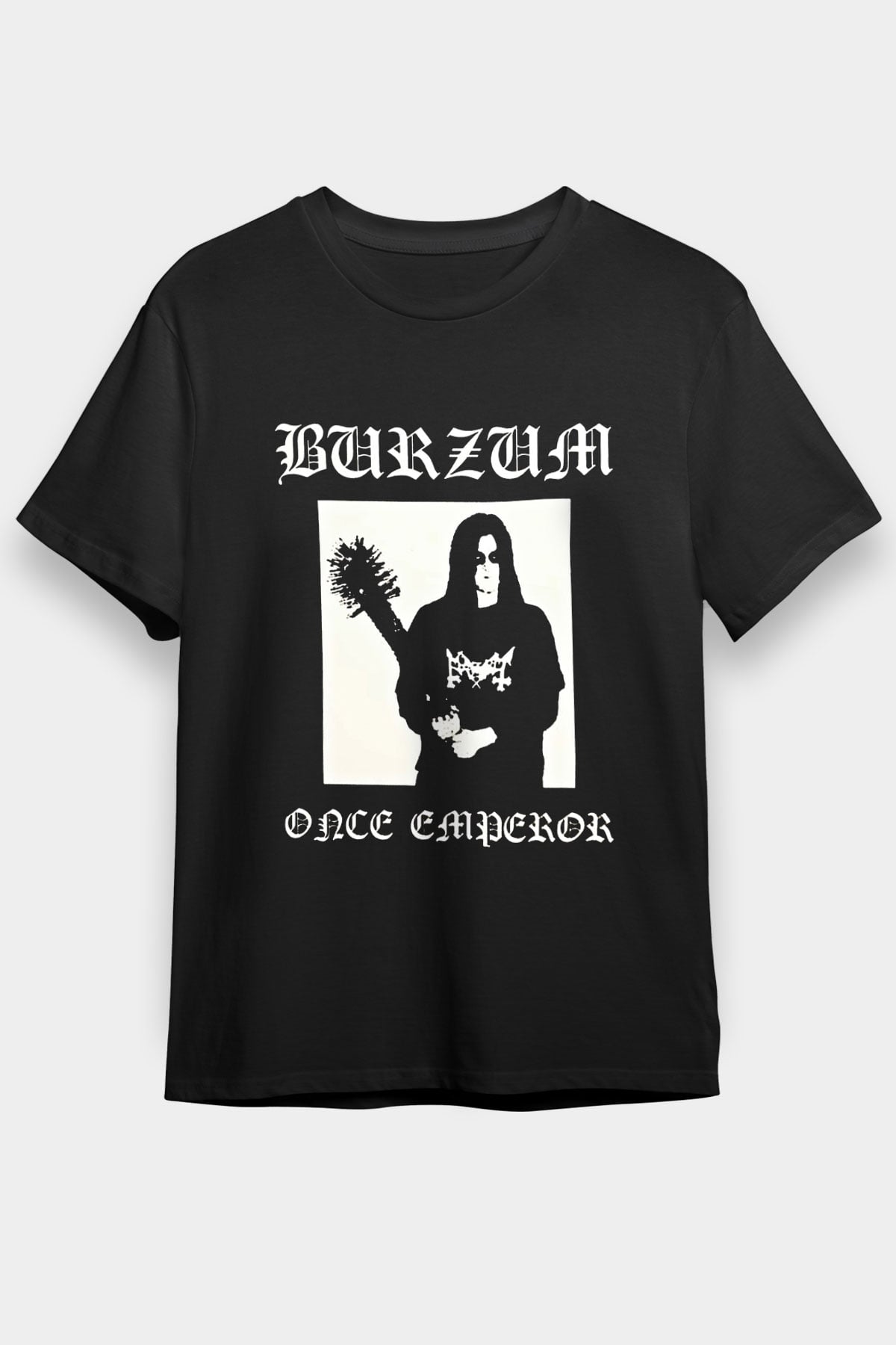Burzum Baskılı Unisex Siyah Tişört