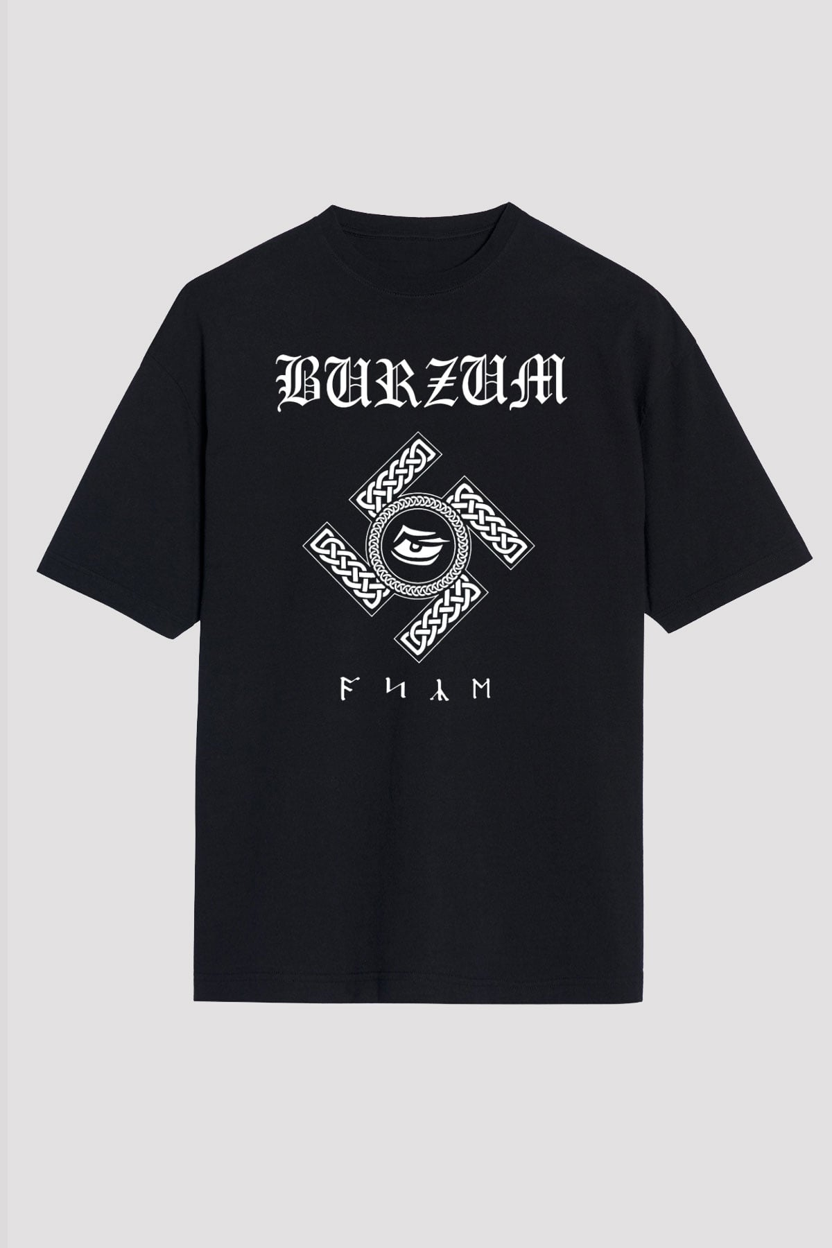 Burzum Siyah Unisex Oversize Tişört T-Shirt