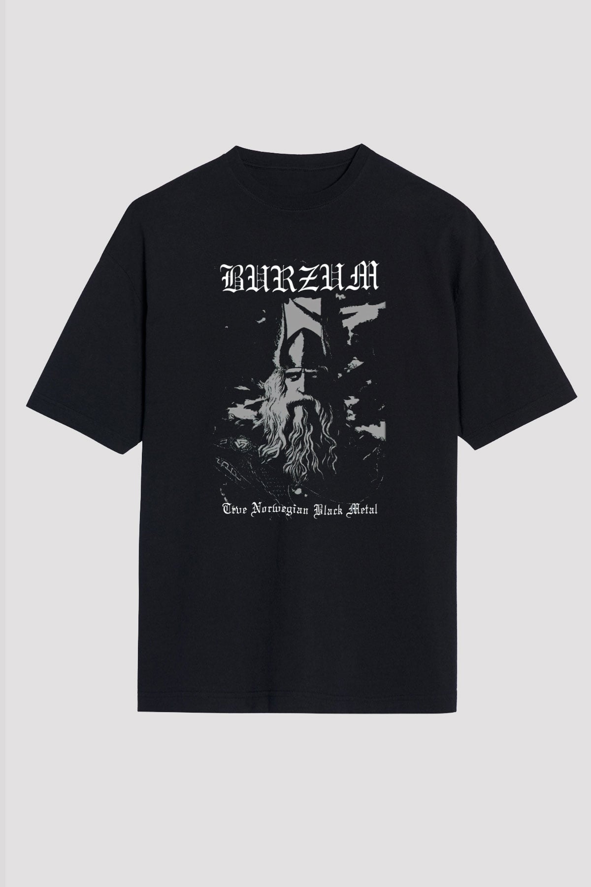 Burzum Siyah Unisex Oversize Tişört T-Shirt