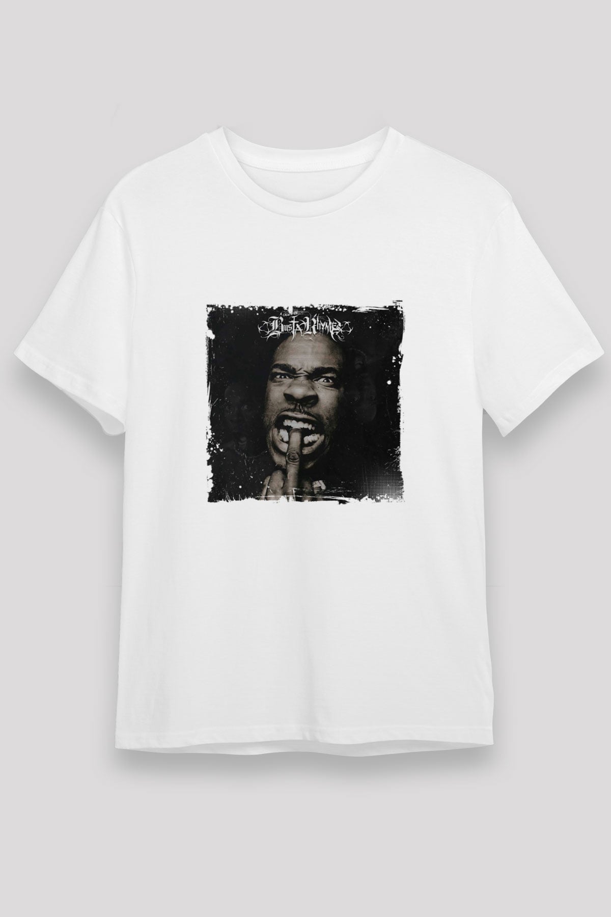 Busta Rhymes Baskılı Unisex Beyaz Tişört