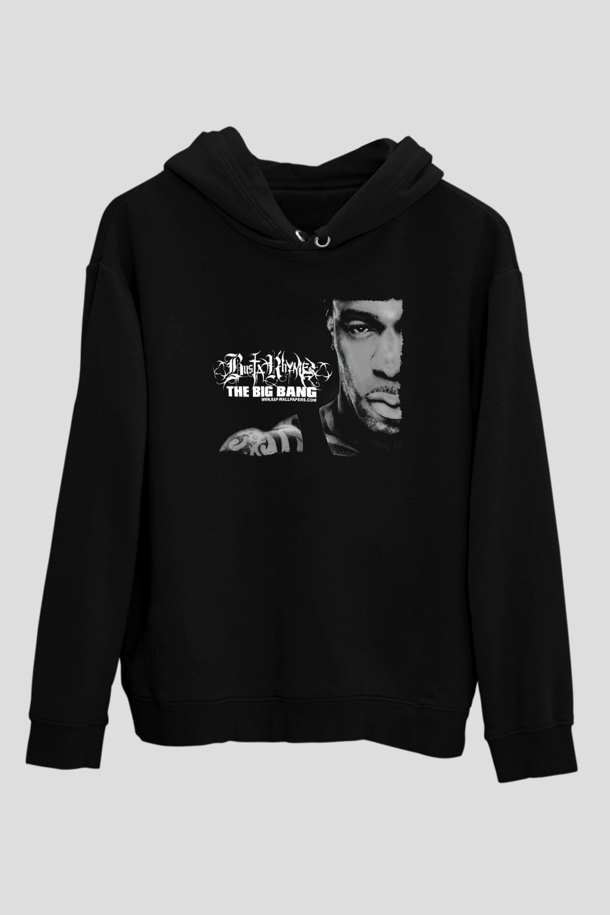 Busta Rhymes Siyah Unisex Kapüşonlu Sweatshirt
