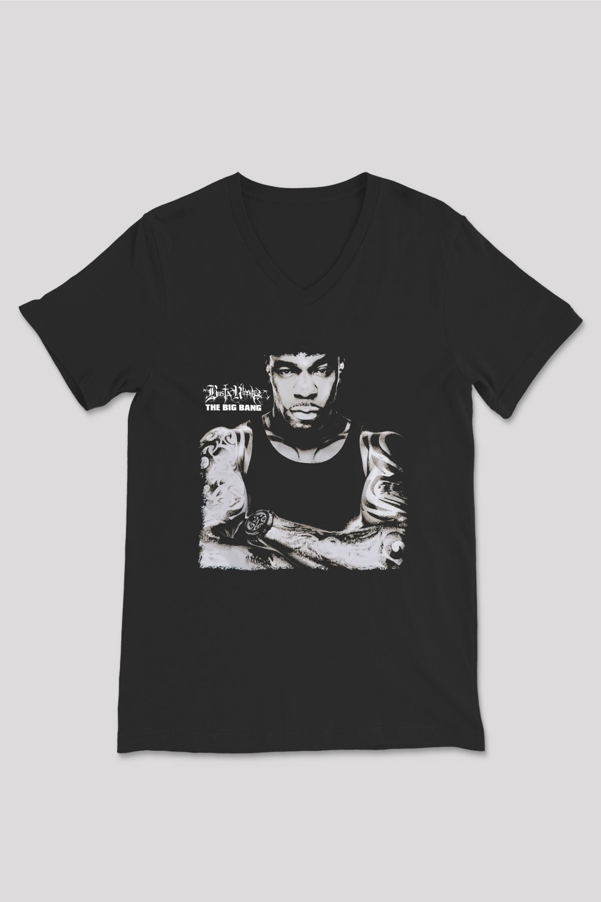 Busta Rhymes Siyah Unisex V Yaka Tişört