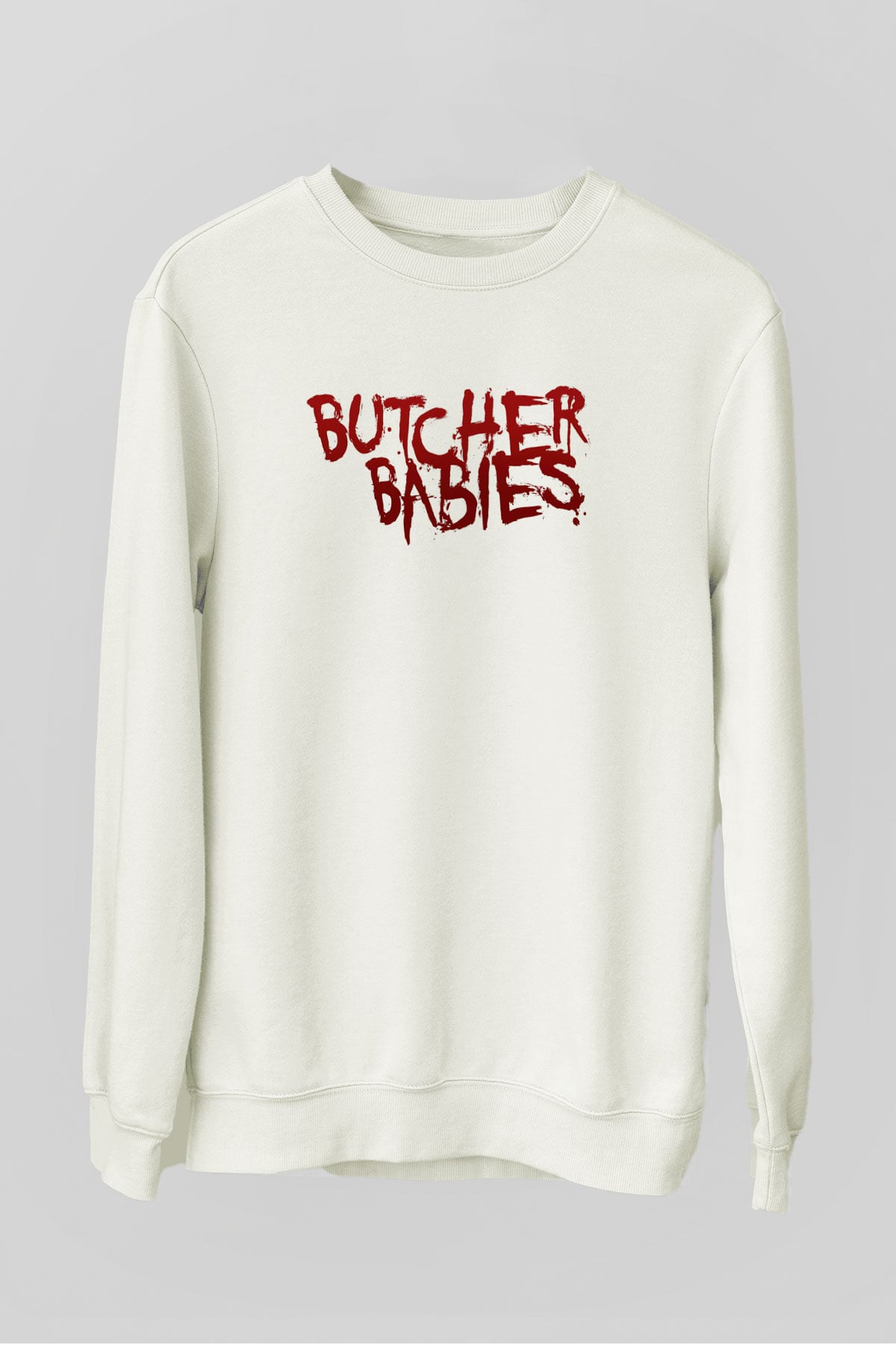 Butcher Babies Beyaz Unisex Sweatshirt