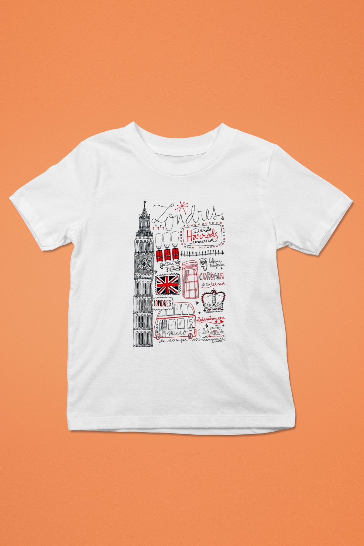 Büyük Britanya Baskılı Beyaz Unisex Çocuk Tişört