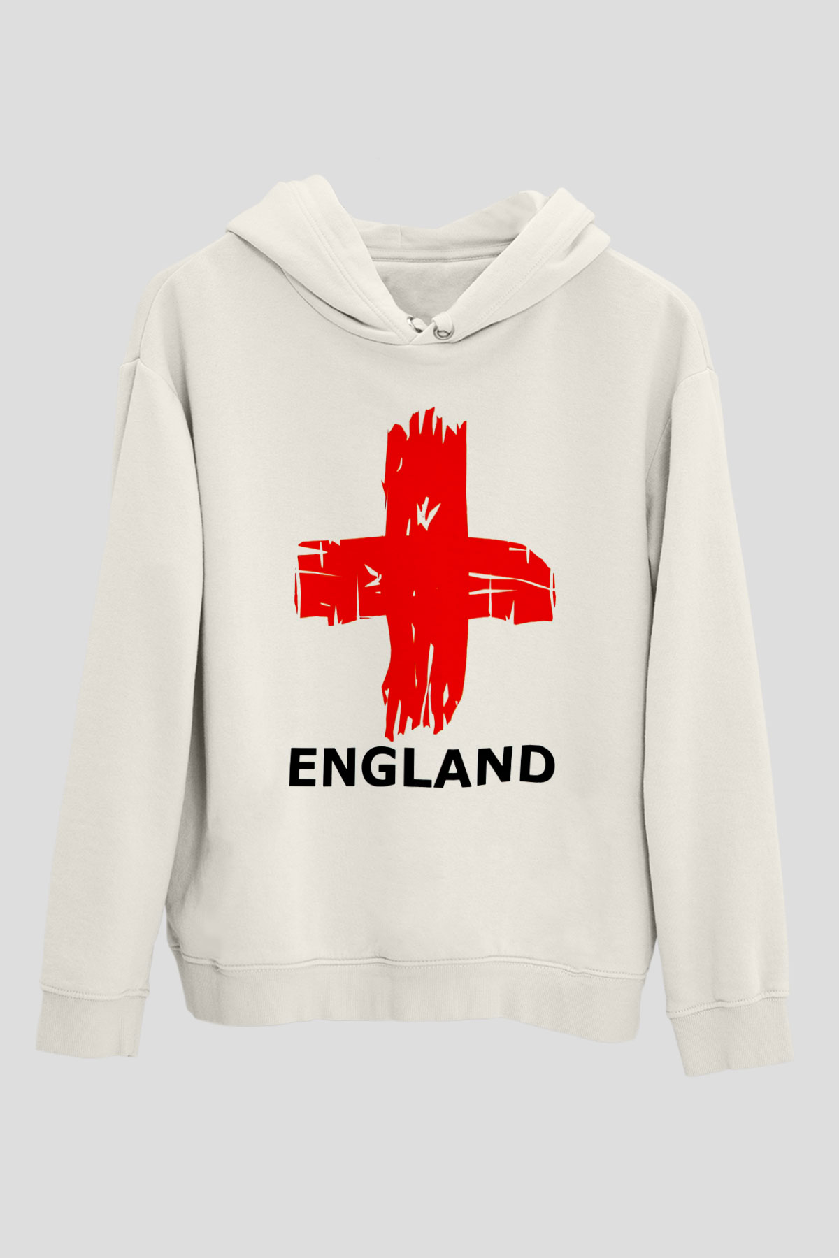 Büyük Britanya Beyaz Unisex Hoodie