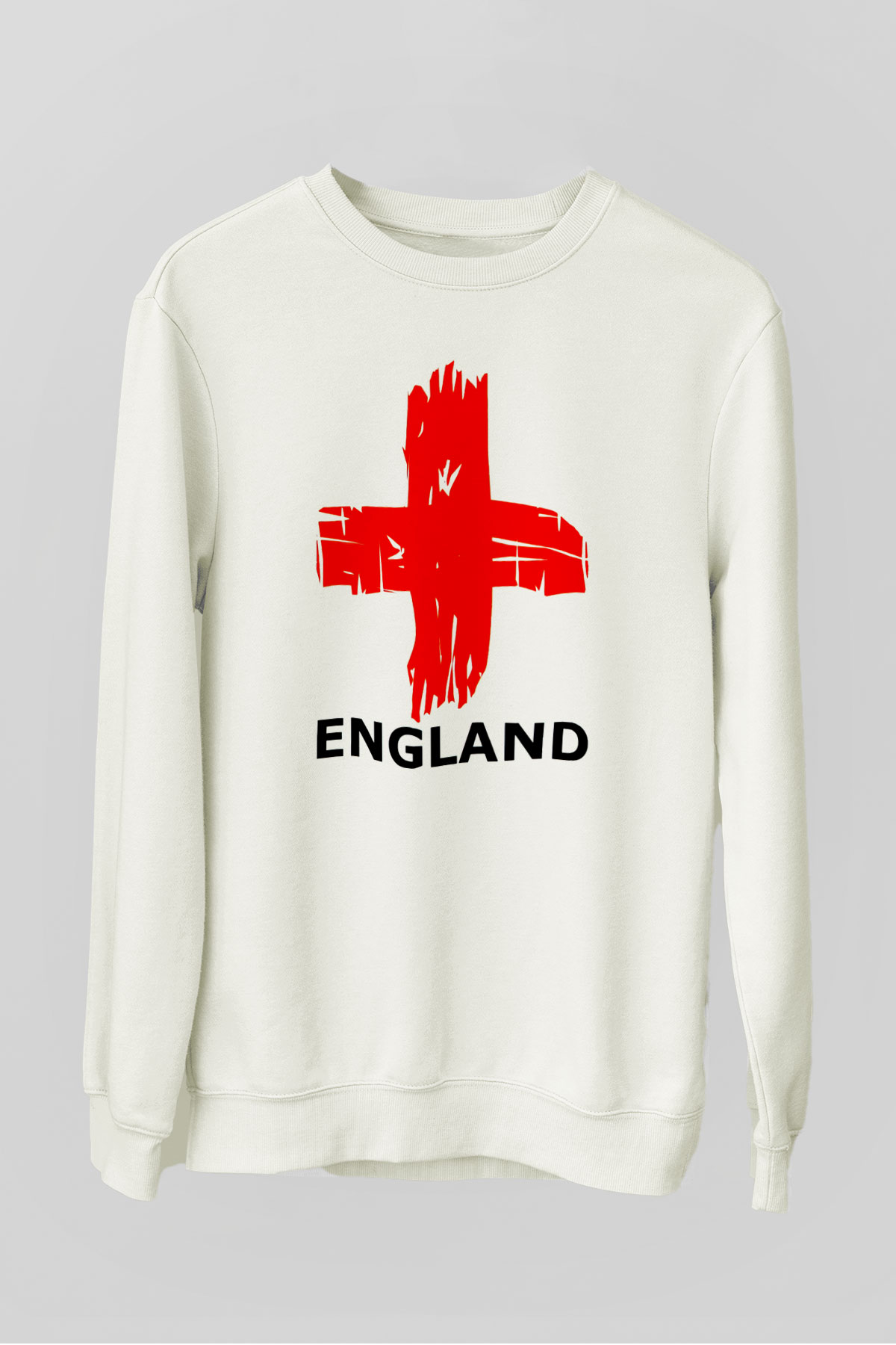 Büyük Britanya Beyaz Unisex Sweatshirt