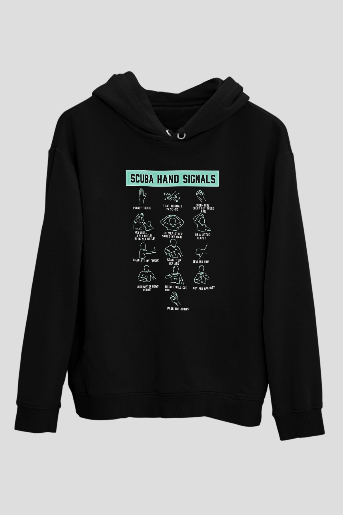 Buz Hokeyi - Ice Hockey Baskılı Unisex Siyah Hoodie