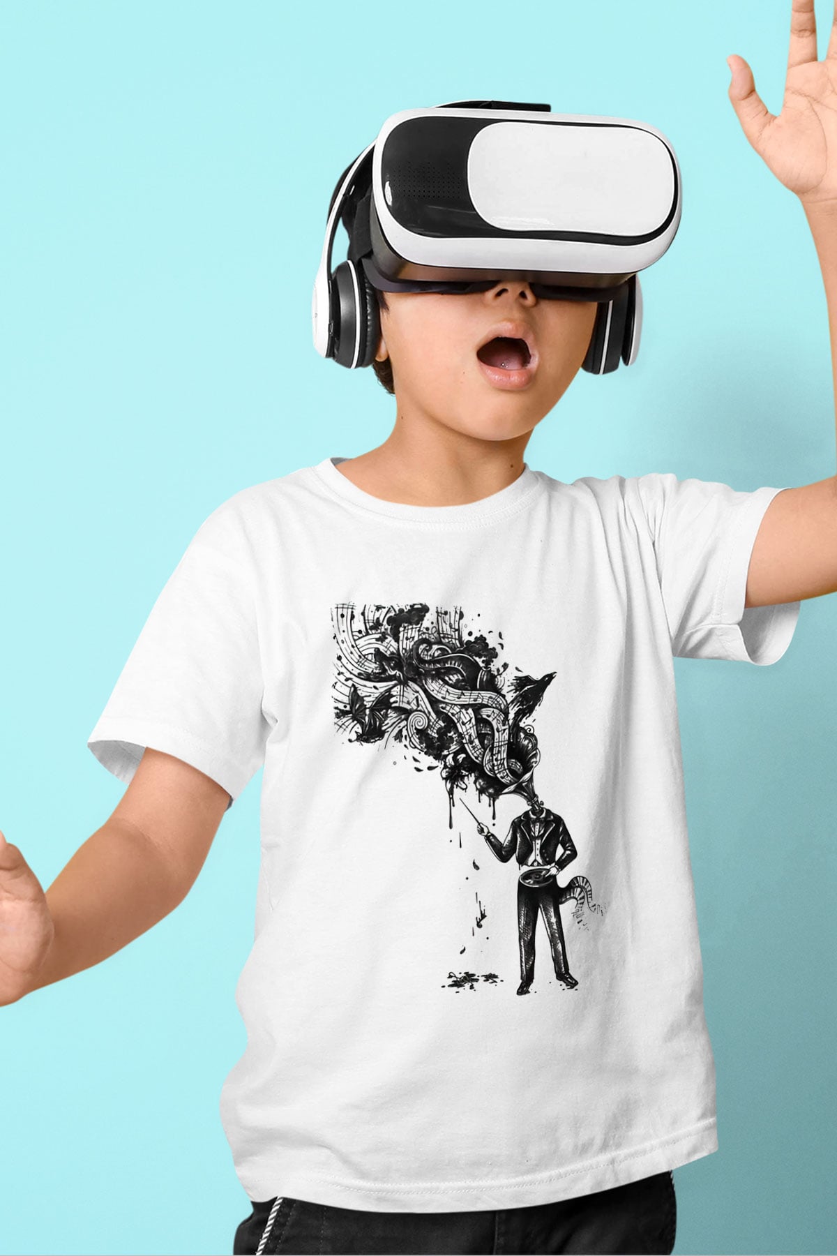 Cacophony Beyaz Unisex Çocuk Tişört