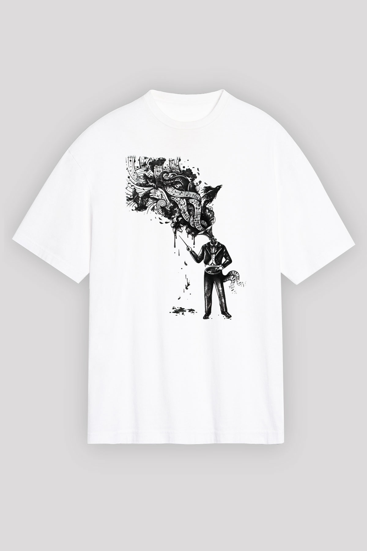 Cacophony Beyaz Unisex Tişört T-Shirt - TişörtFabrikası
