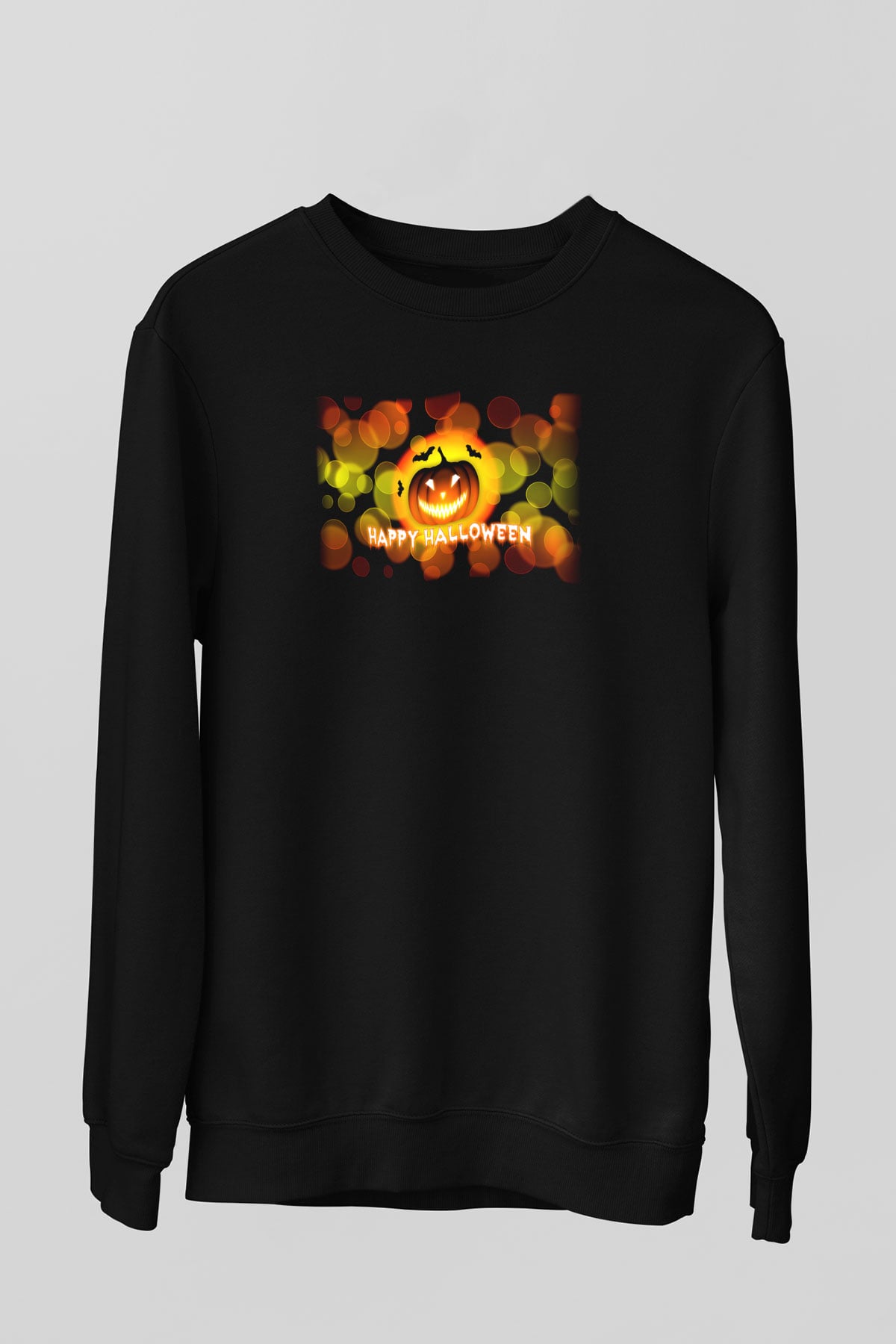 Cadılar Bayramı-Halloween Siyah Unisex Sweatshirt
