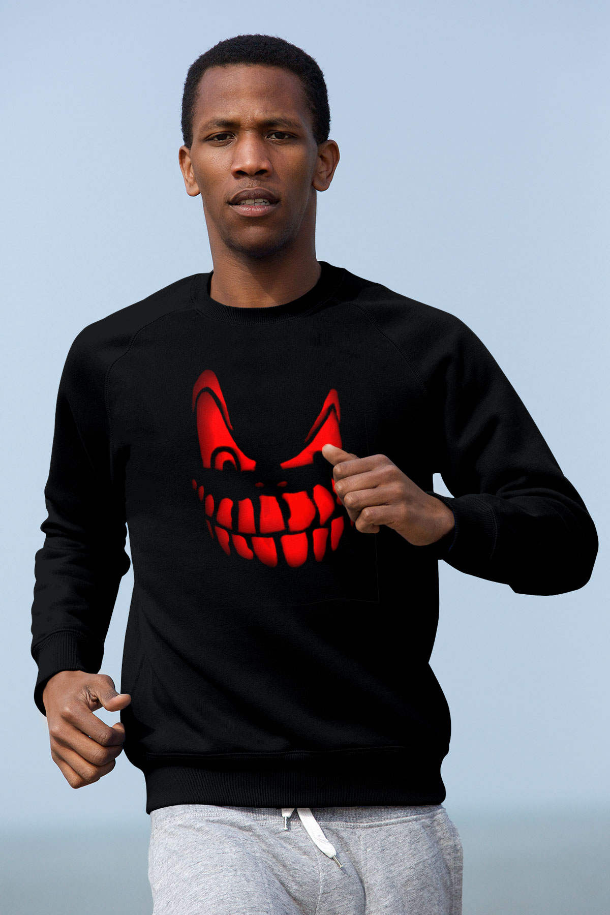 Cadılar Bayramı-Halloween Siyah Unisex Sweatshirt