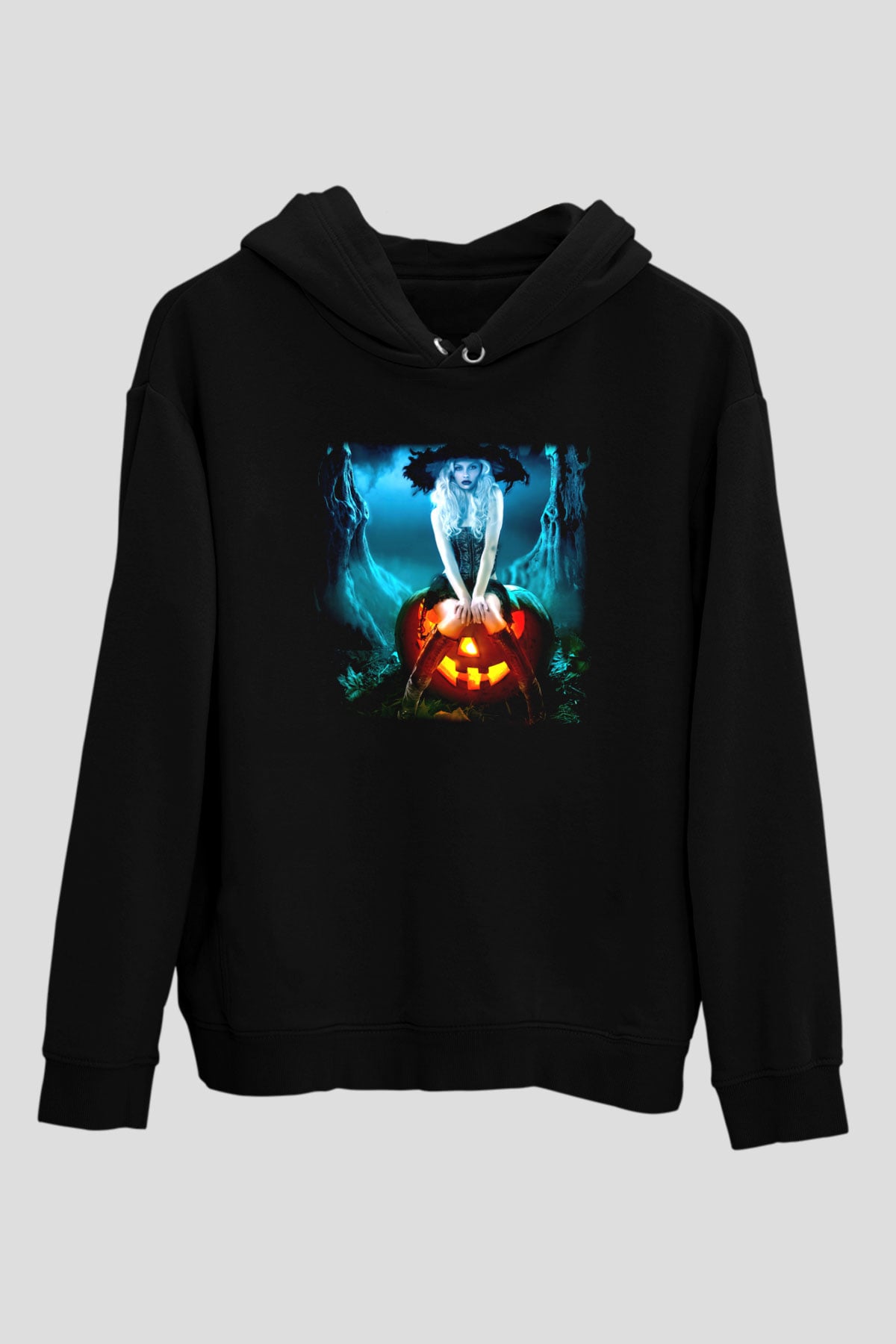 Cadılar Bayramı-Halloween Siyah Unisex Hoodie
