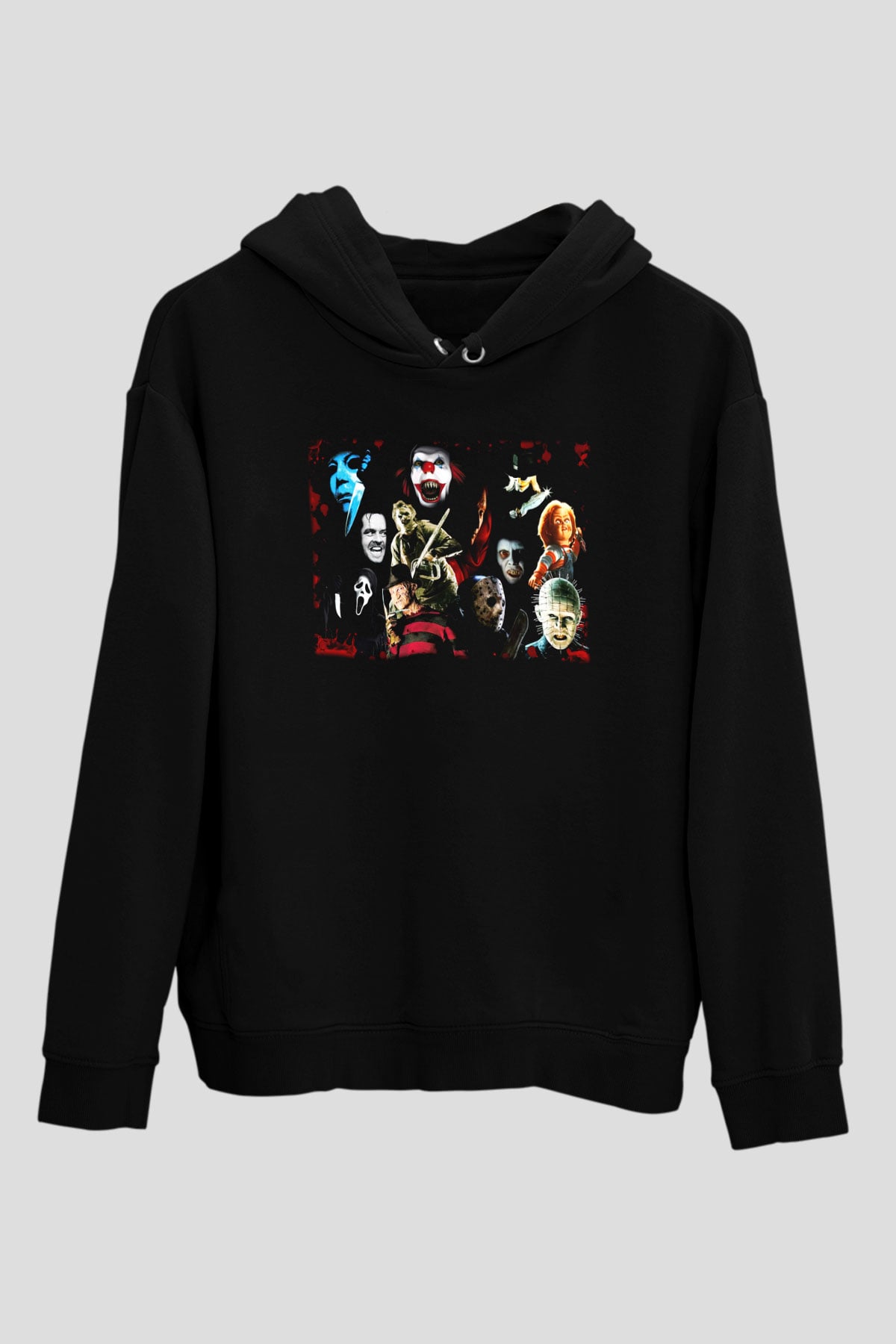 Cadılar Bayramı-Halloween Siyah Unisex Hoodie