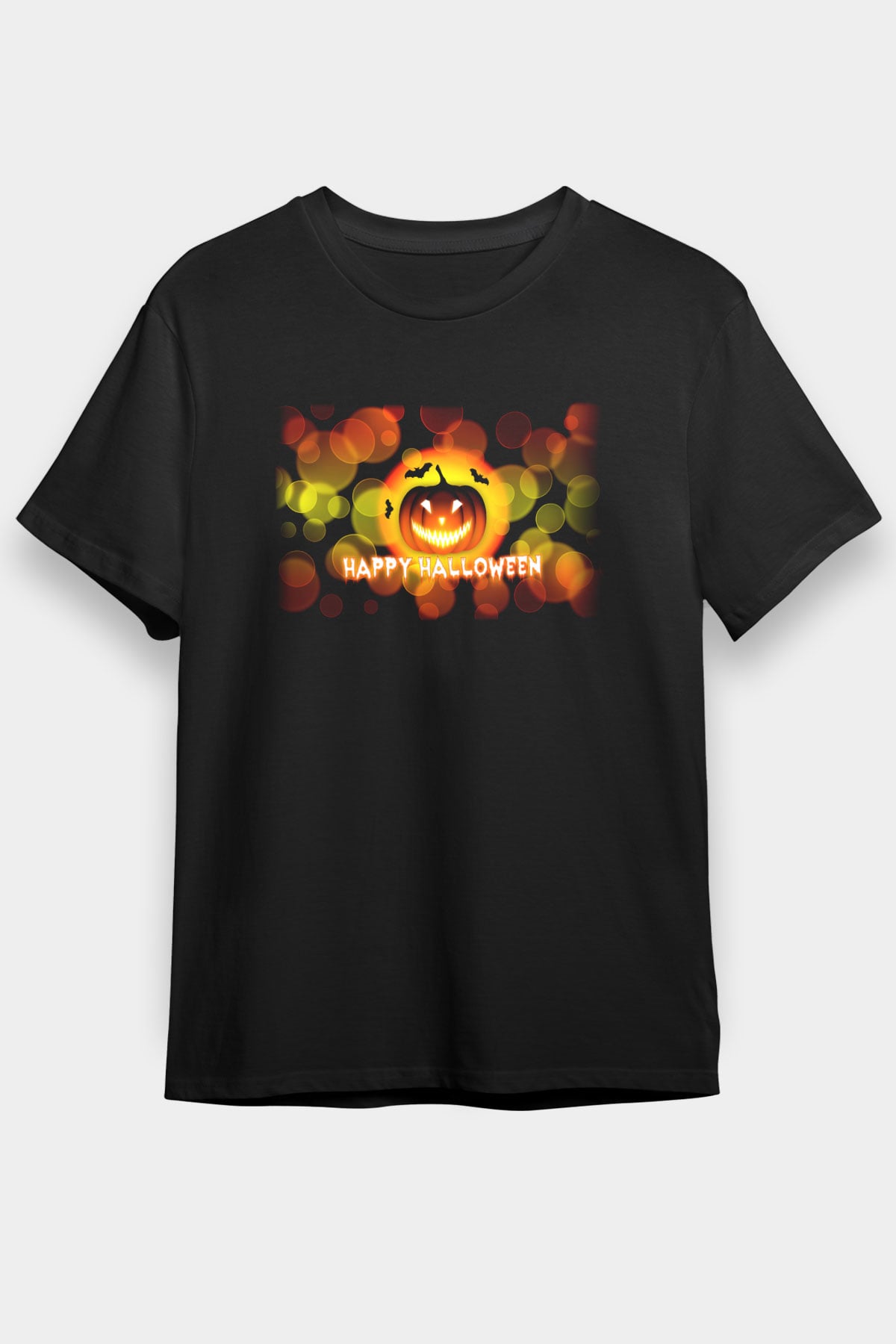 Cadılar Bayramı-Halloween Siyah Unisex Tişört T-Shirt - TişörtFabrikası