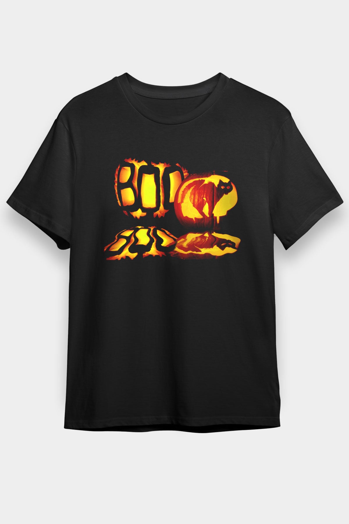 Cadılar Bayramı-Halloween Siyah Unisex Tişört T-Shirt - TişörtFabrikası