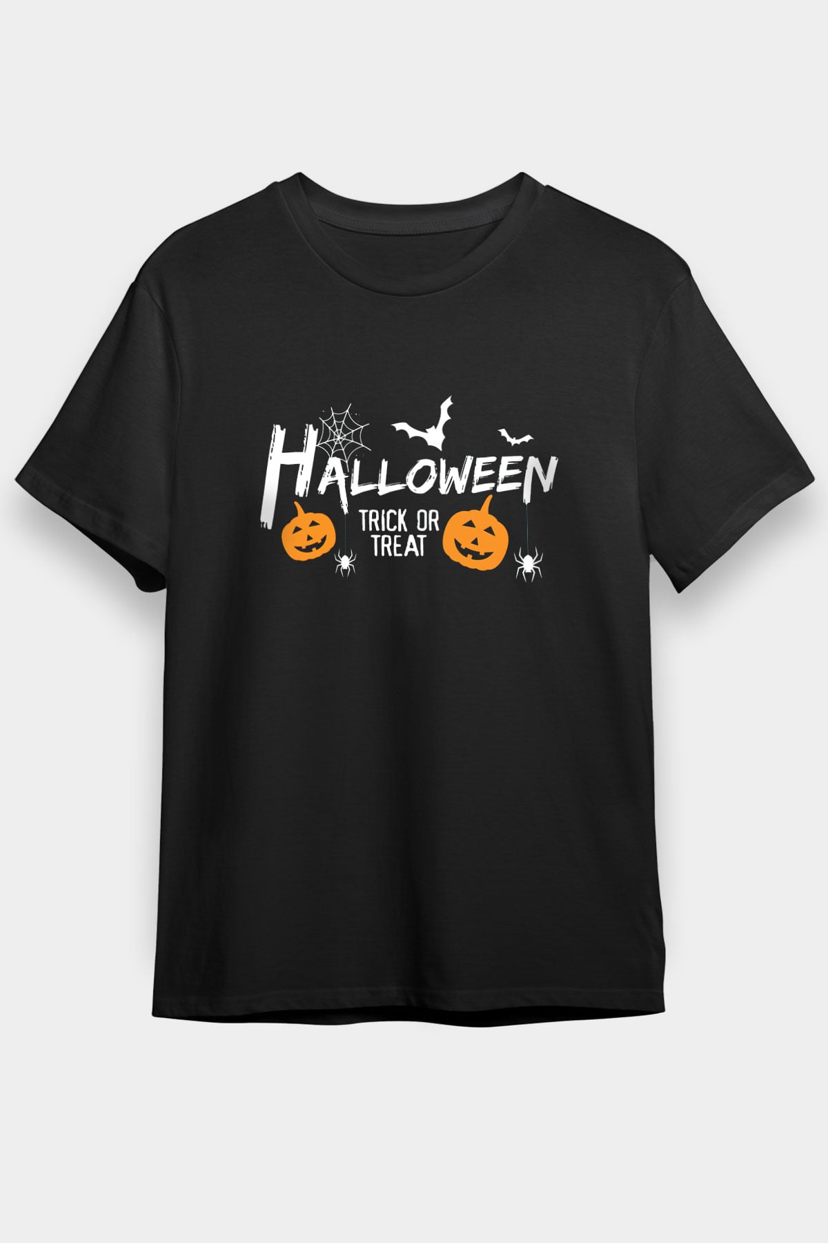 Cadılar Bayramı-Halloween Siyah Unisex Tişört T-Shirt - TişörtFabrikası