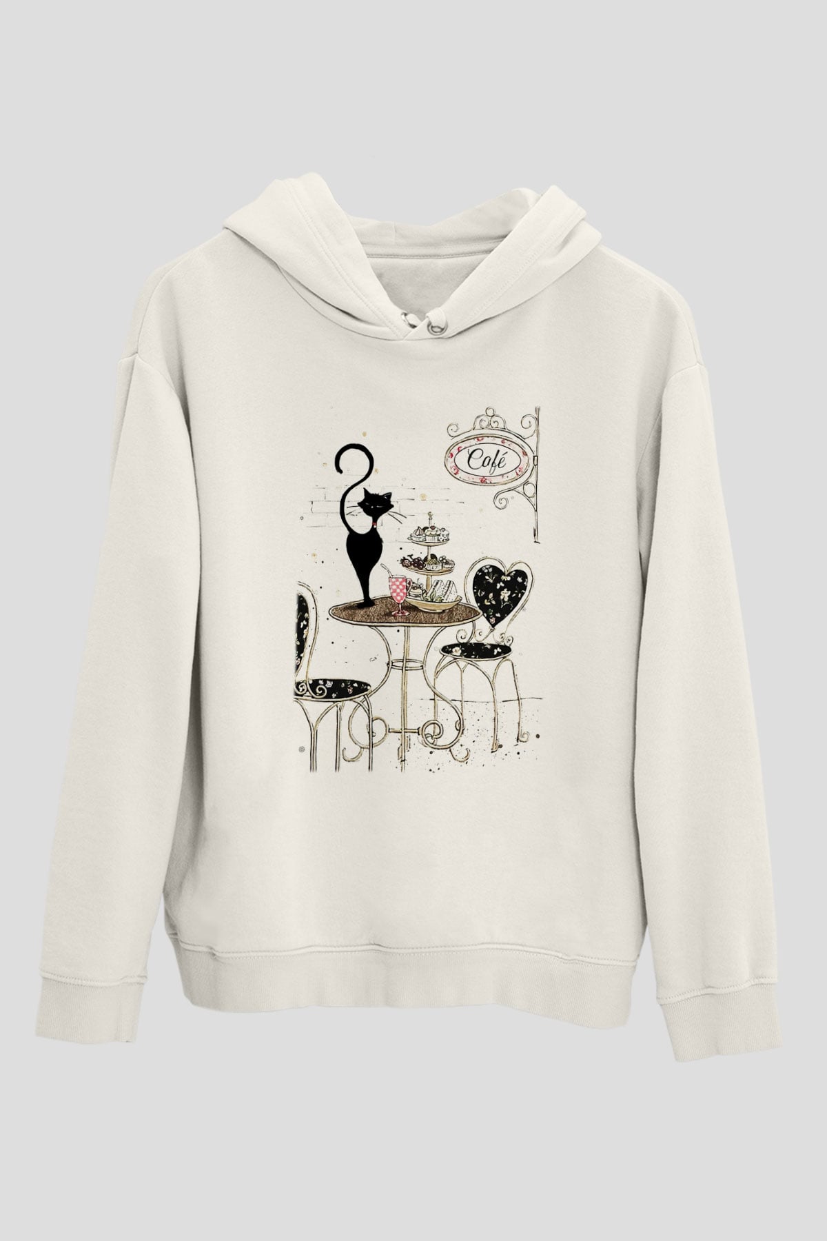 Cafe Beyaz Unisex Hoodie