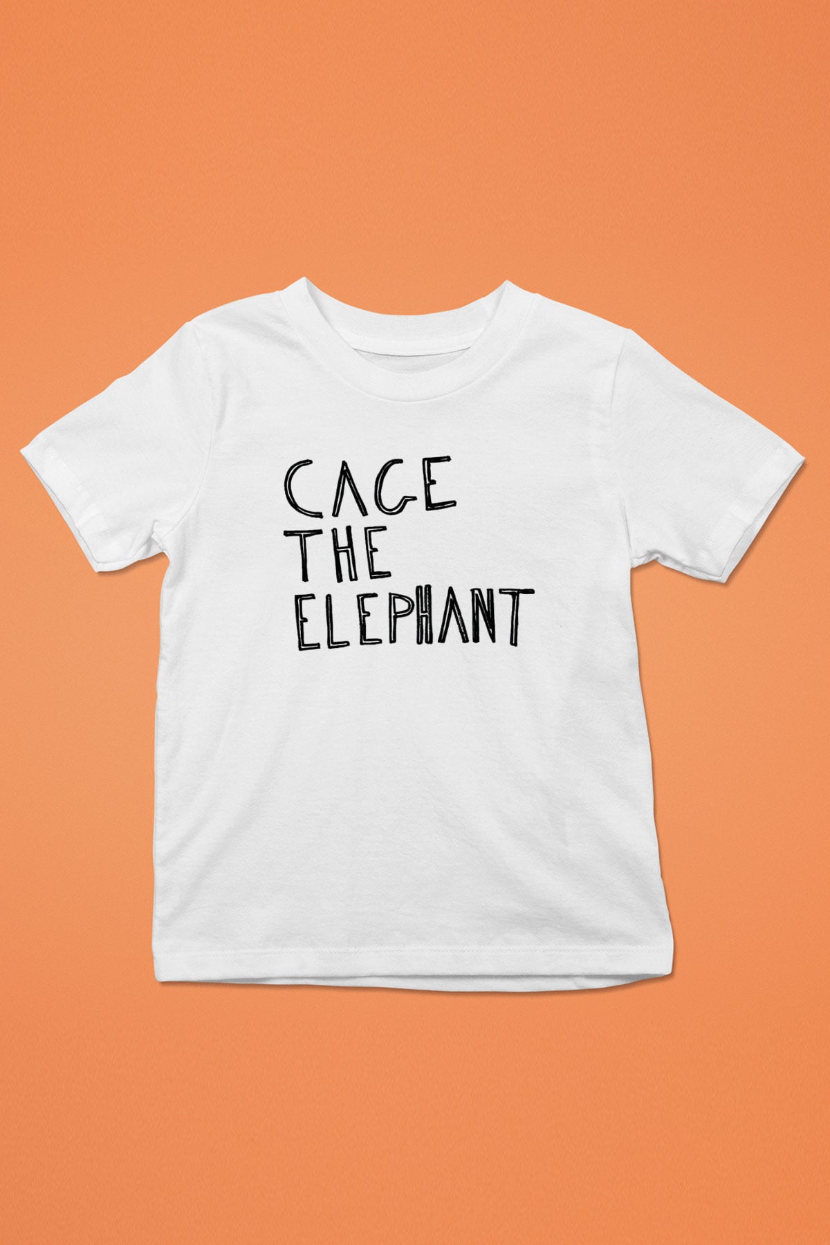 Cage the Elephant Baskılı Beyaz Unisex Çocuk Tişört