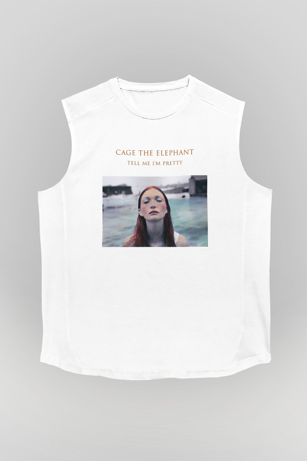 Cage the Elephant Beyaz Unisex Kolsuz Tişört