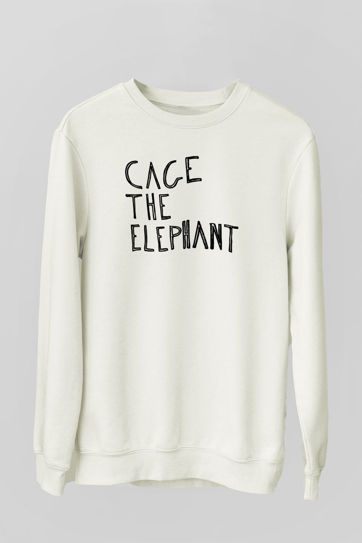 Cage the Elephant Beyaz Unisex Sweatshirt