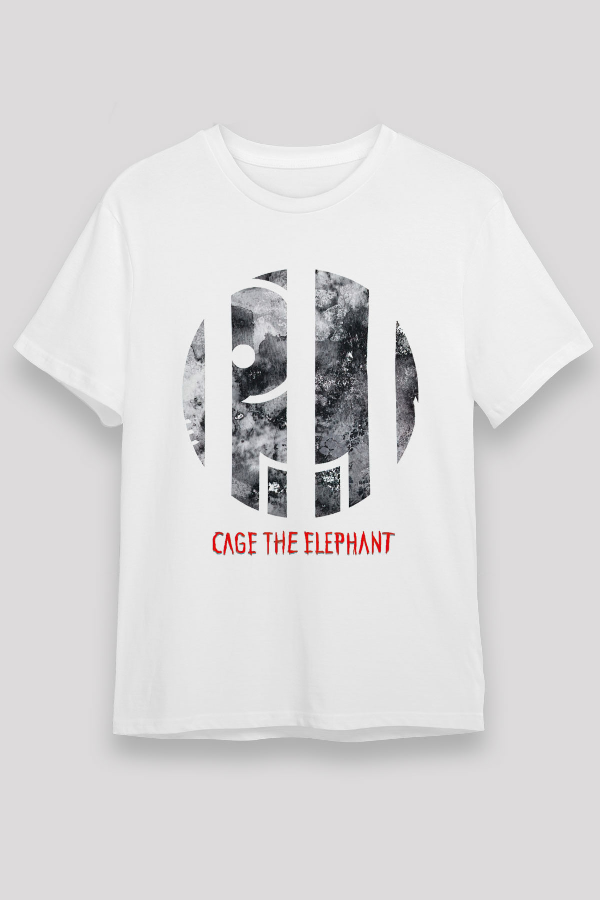 Cage the Elephant Beyaz Unisex Tişört T-Shirt - TişörtFabrikası