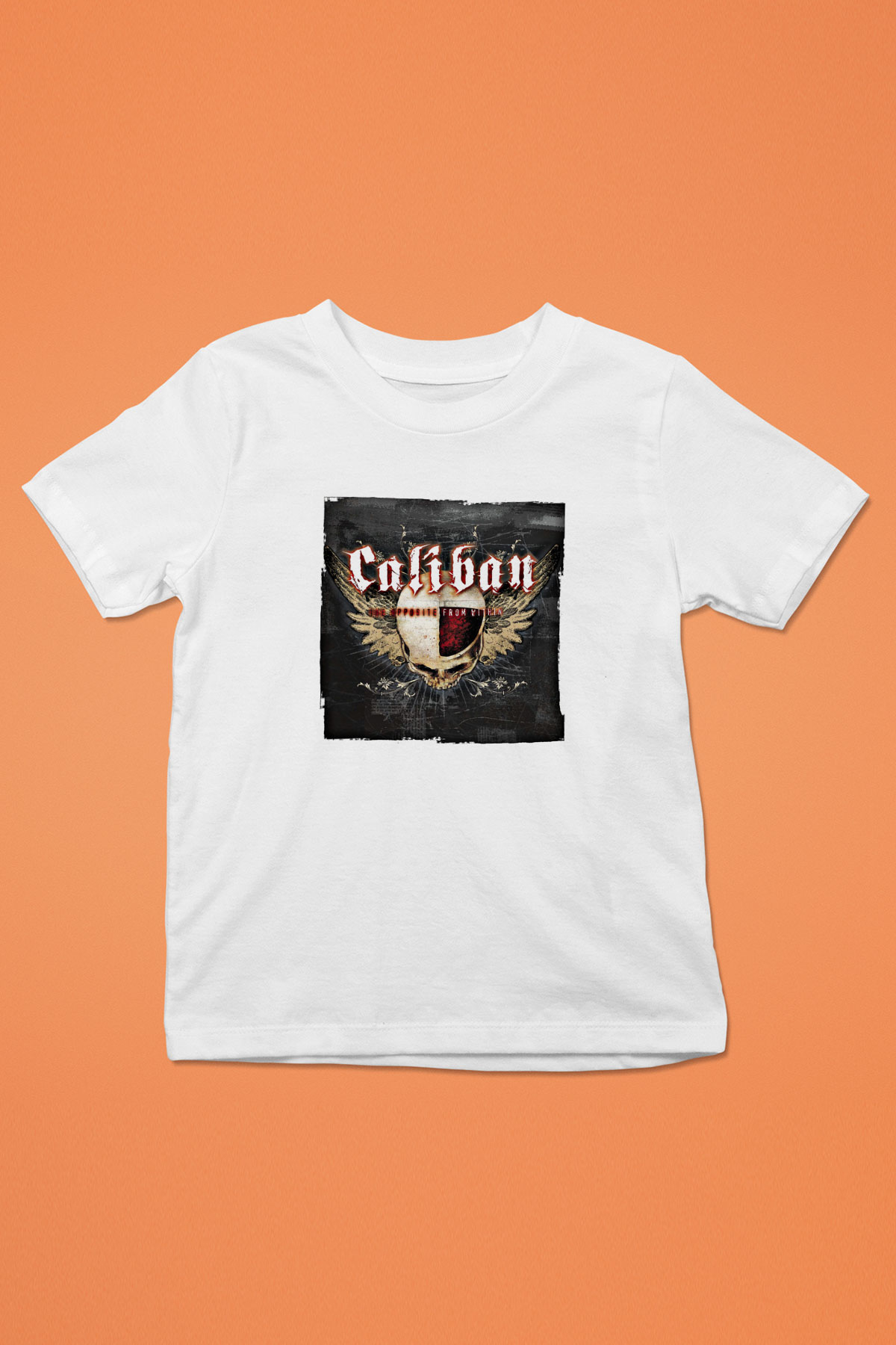 Caliban Baskılı Unisex Beyaz Çocuk Tişört
