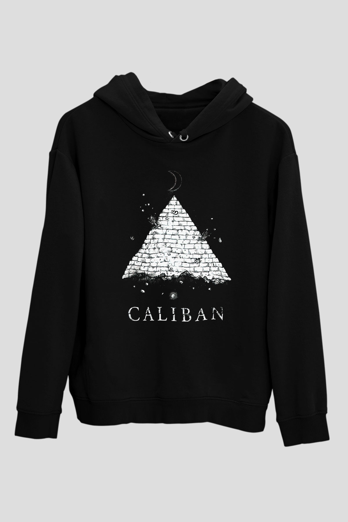 Caliban Siyah Unisex Kapüşonlu Sweatshirt