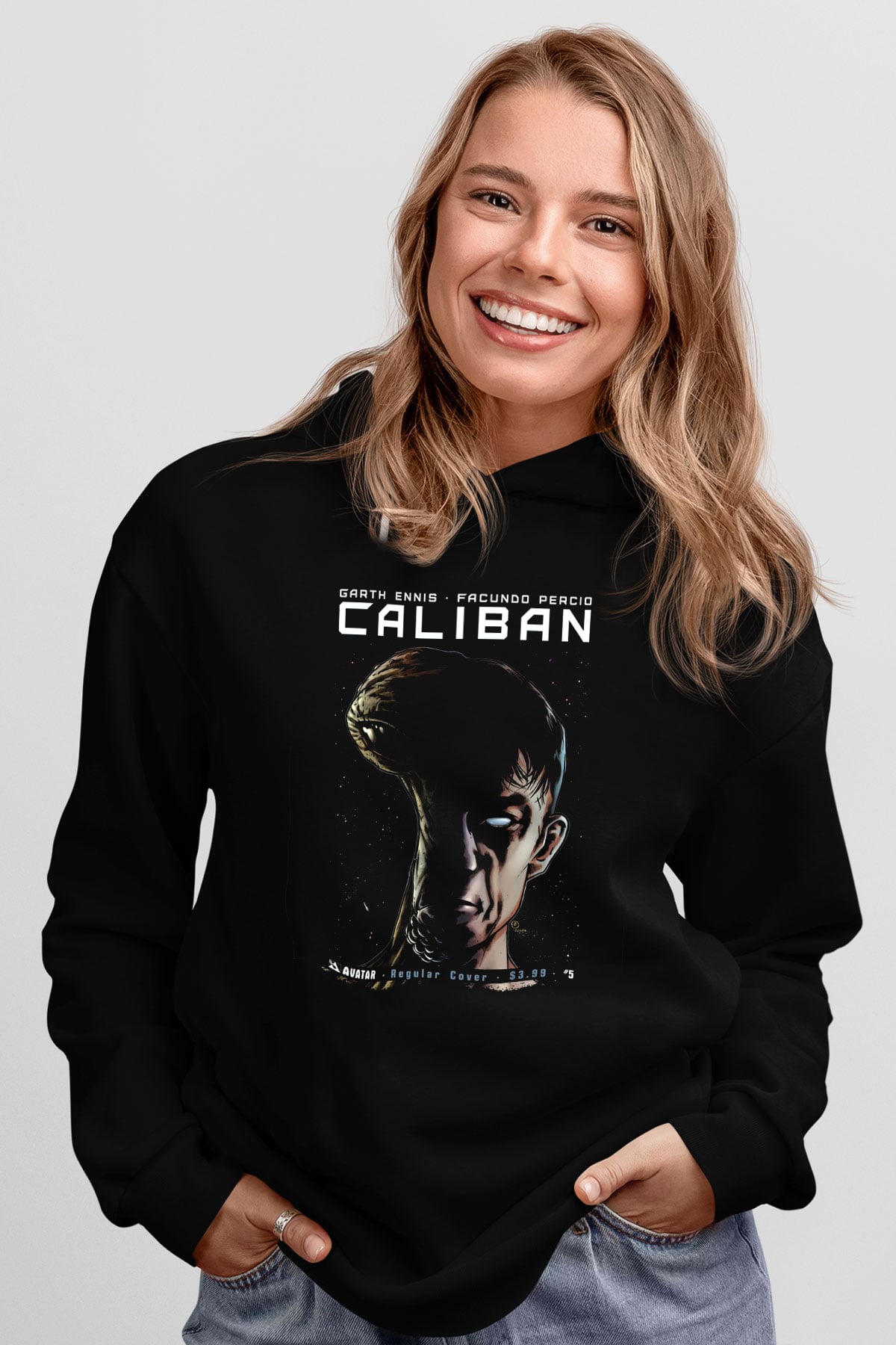 Caliban Siyah Unisex Kapüşonlu Sweatshirt