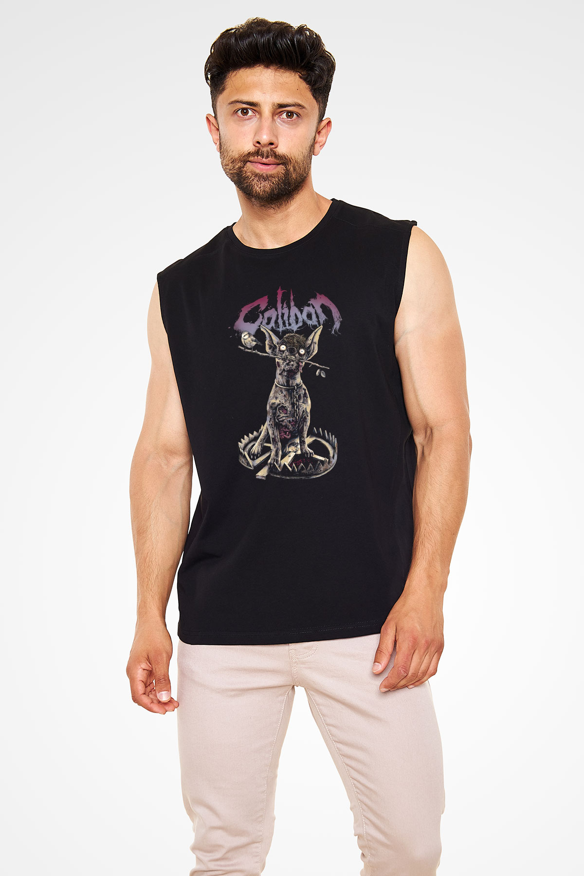 Caliban Siyah Unisex Kolsuz Tişört