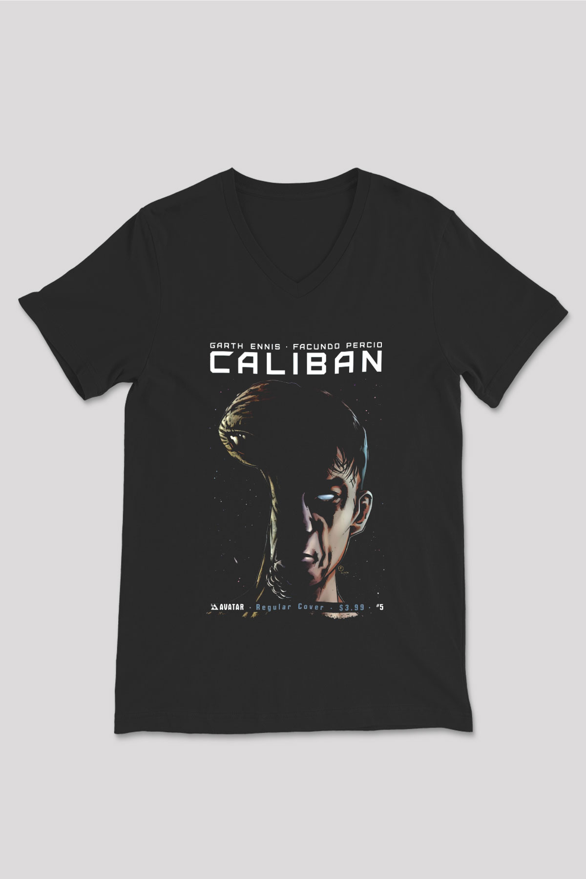 Caliban Siyah Unisex V Yaka Tişört