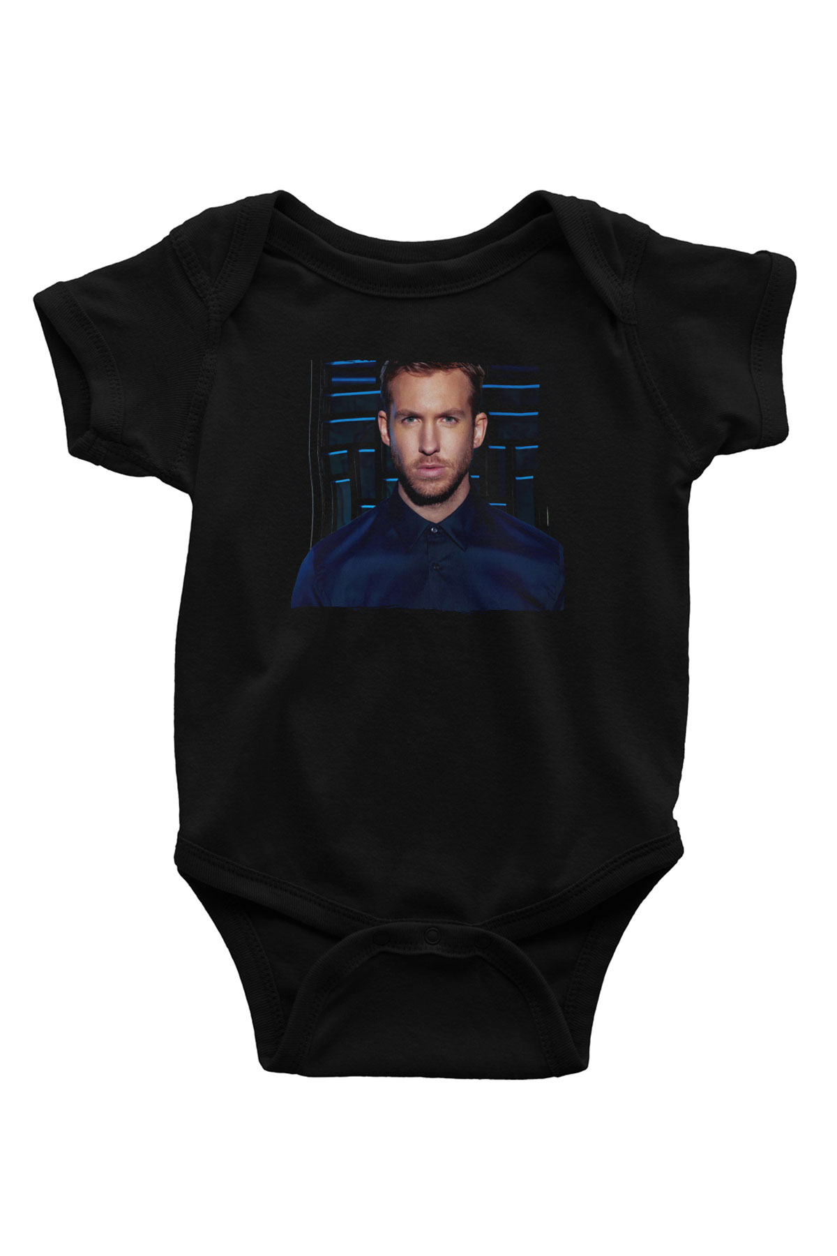 Calvin Harris Siyah Bebek Body - Zıbın