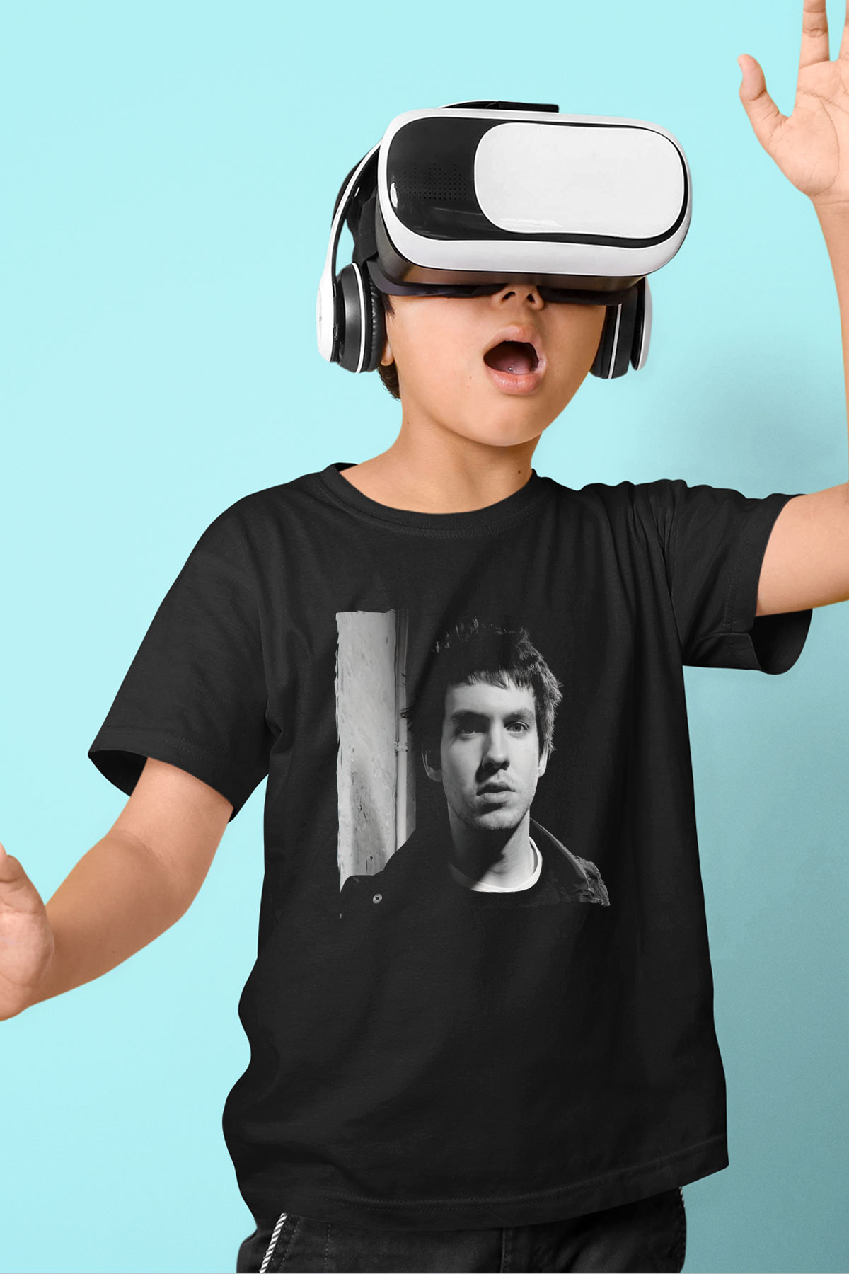 Calvin Harris Siyah Unisex Çocuk Tişört