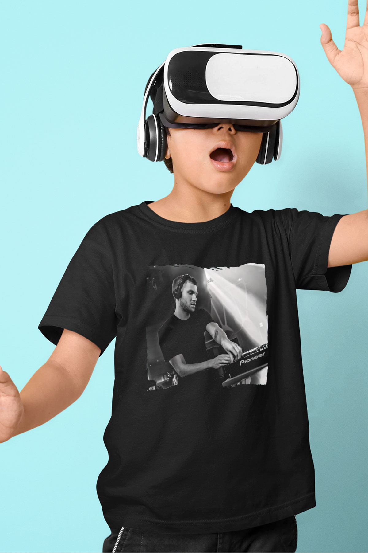 Calvin Harris Siyah Unisex Çocuk Tişört