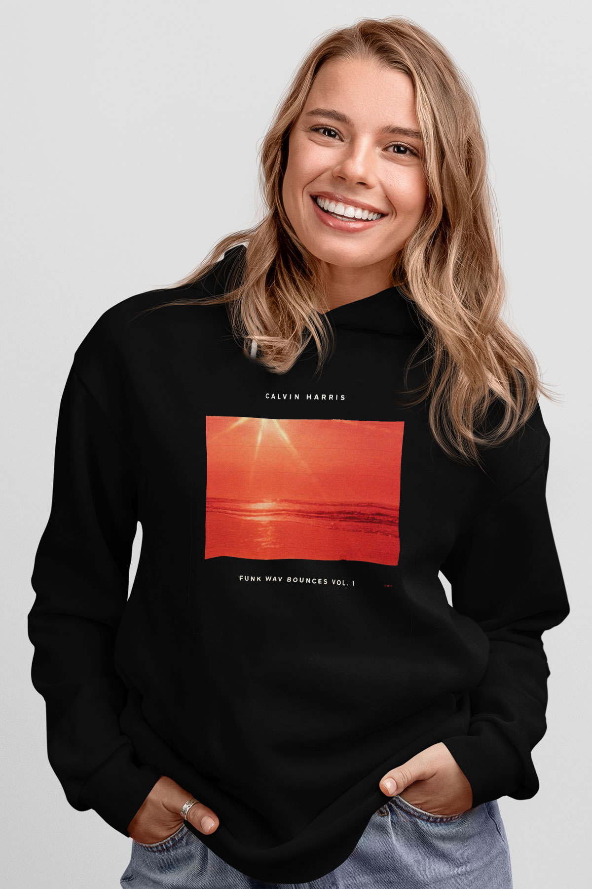 Calvin Harris Siyah Unisex Hoodie