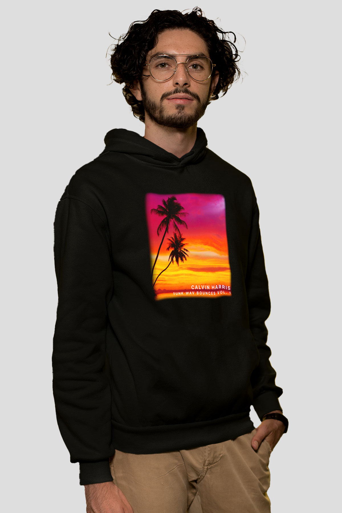 Calvin Harris Siyah Unisex Hoodie