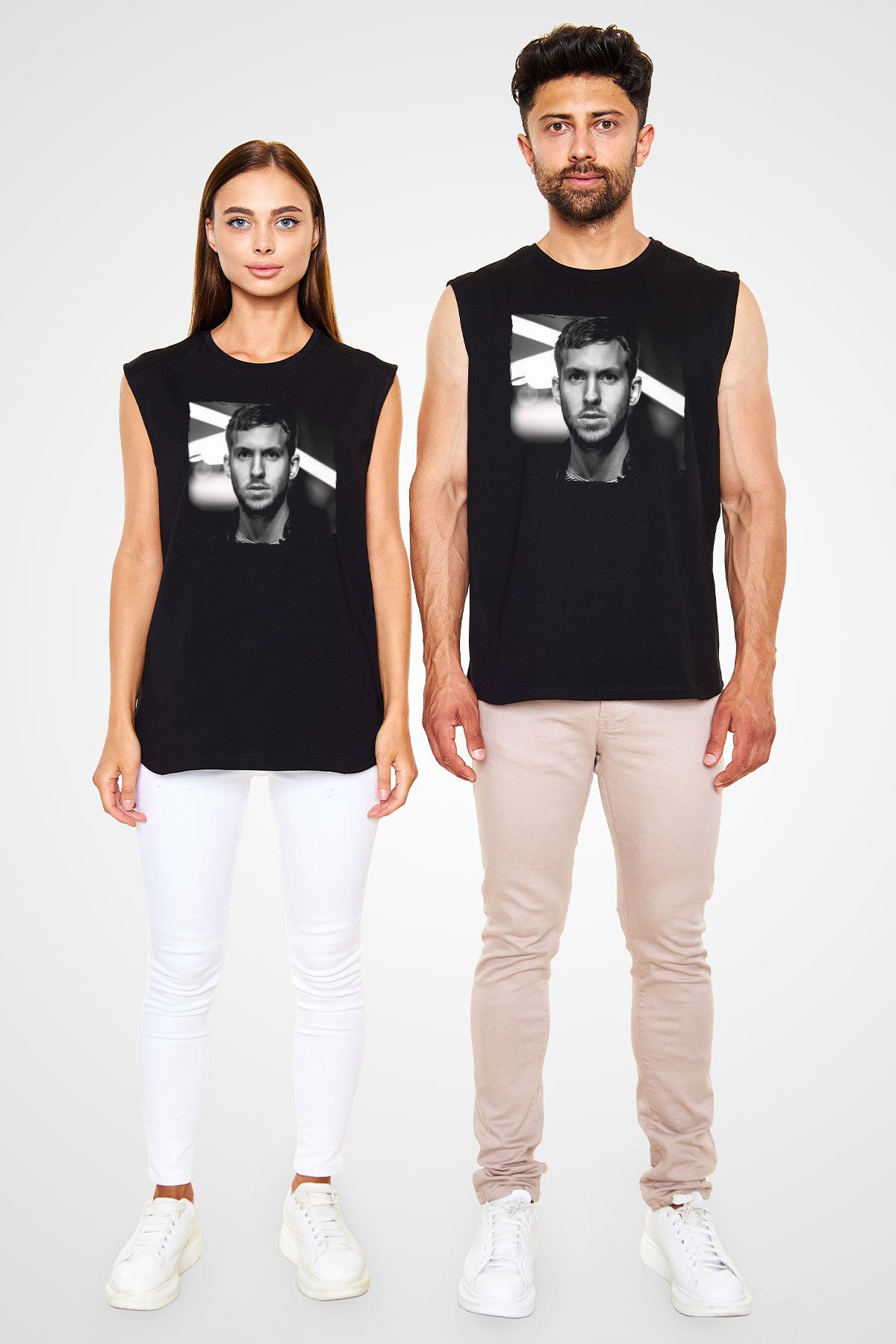 Calvin Harris Siyah Unisex Kolsuz Tişört
