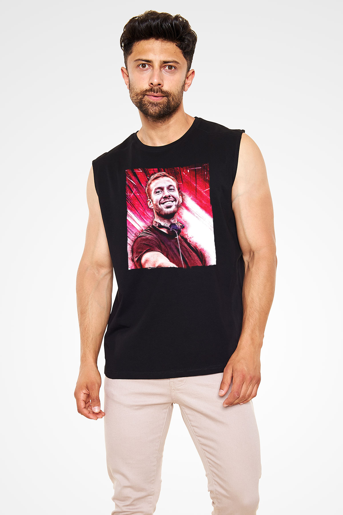 Calvin Harris Siyah Unisex Kolsuz Tişört
