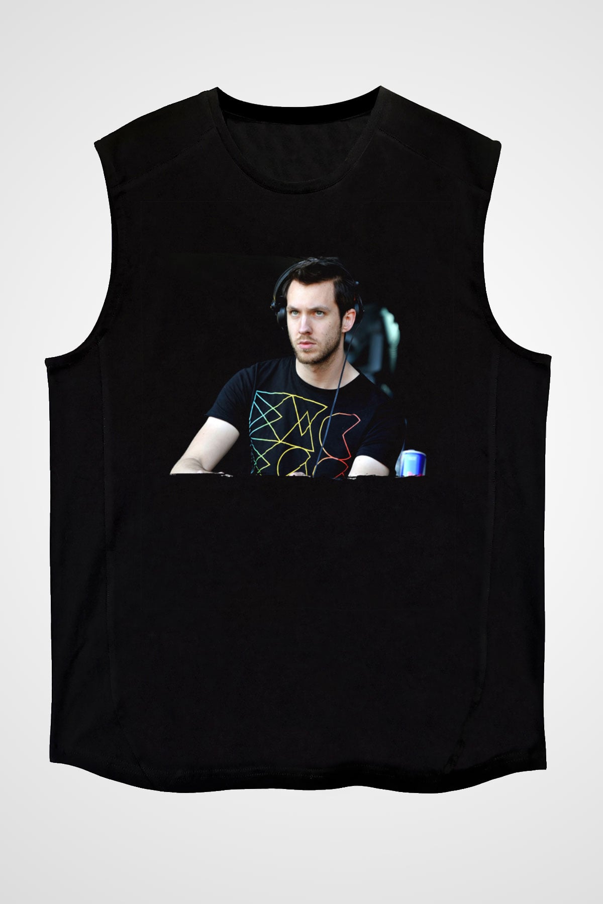 Calvin Harris Siyah Unisex Kolsuz Tişört