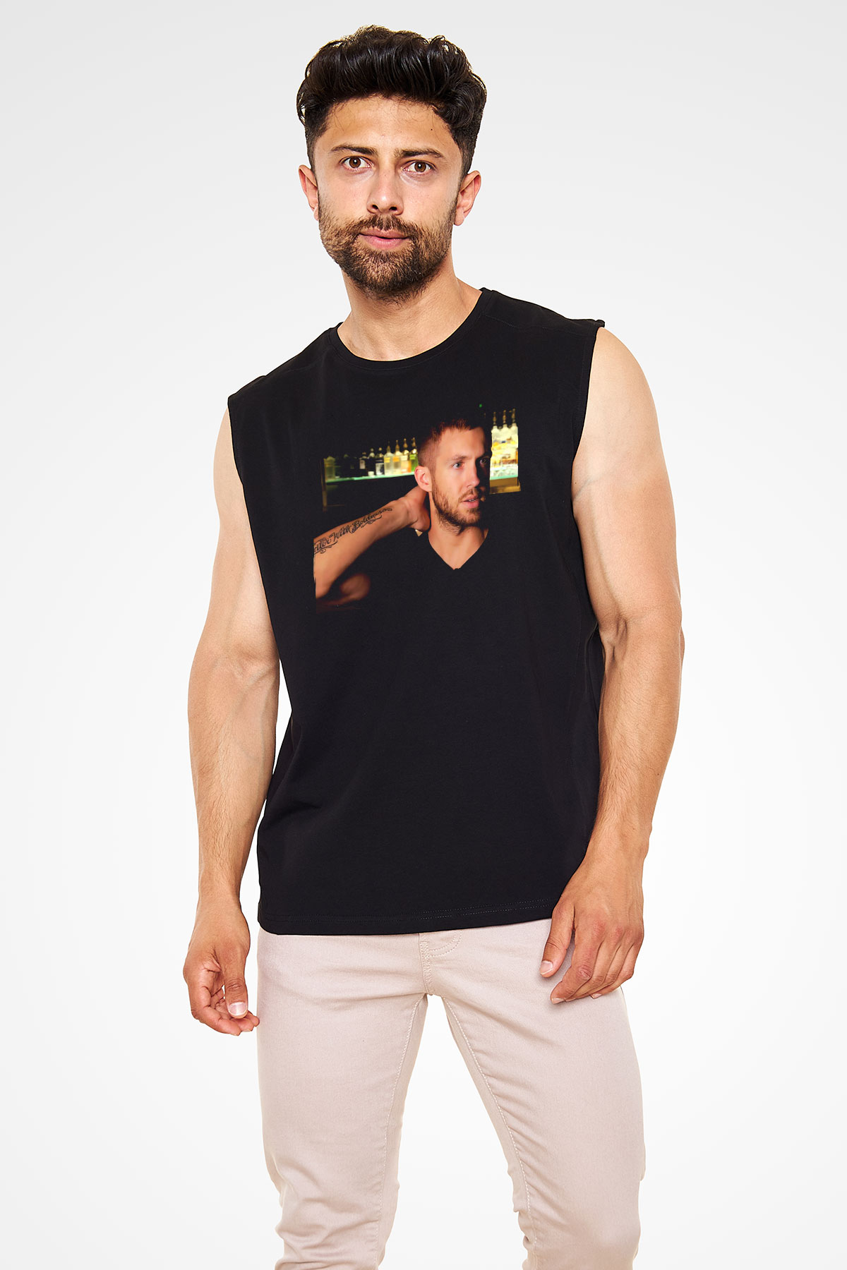 Calvin Harris Siyah Unisex Kolsuz Tişört