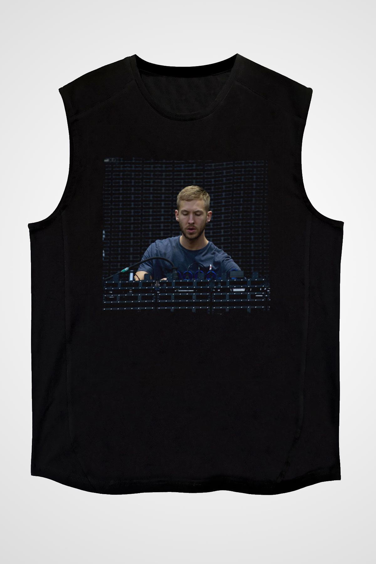 Calvin Harris Siyah Unisex Kolsuz Tişört