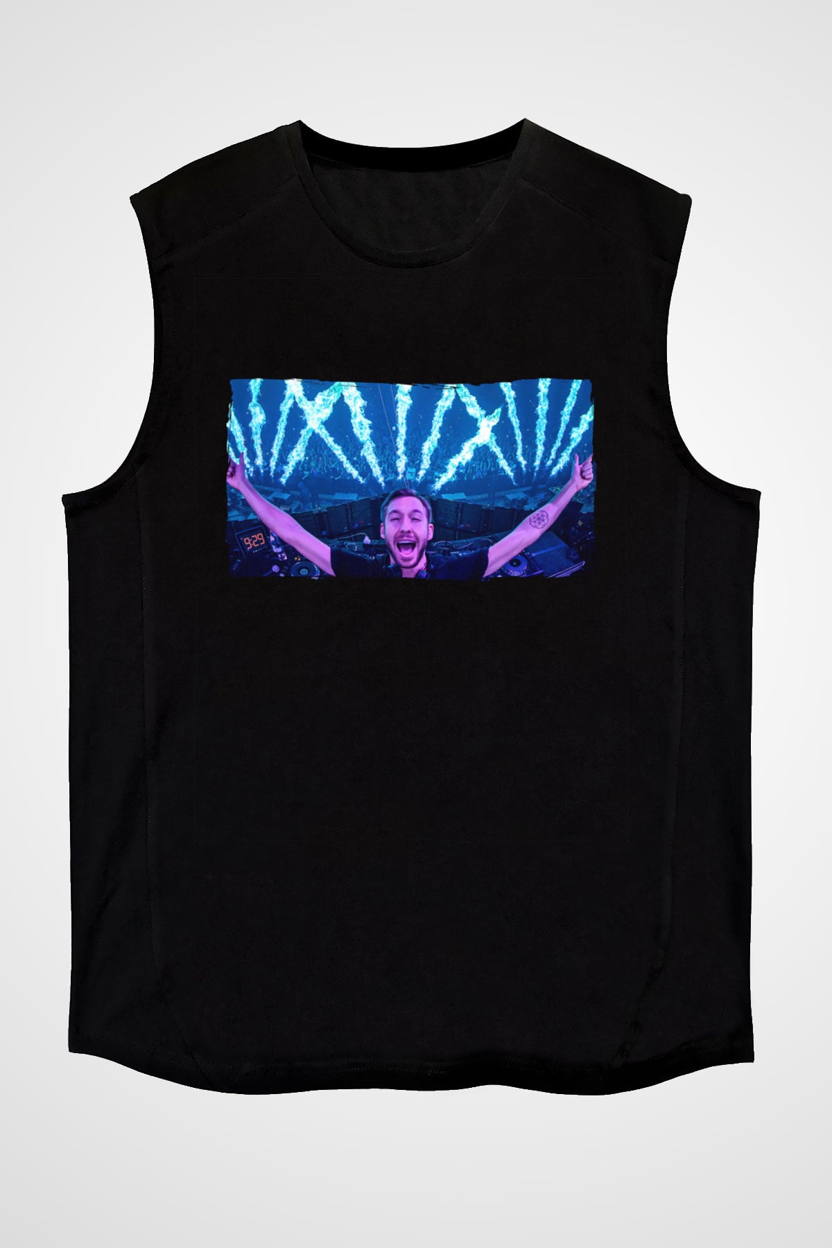 Calvin Harris Siyah Unisex Kolsuz Tişört