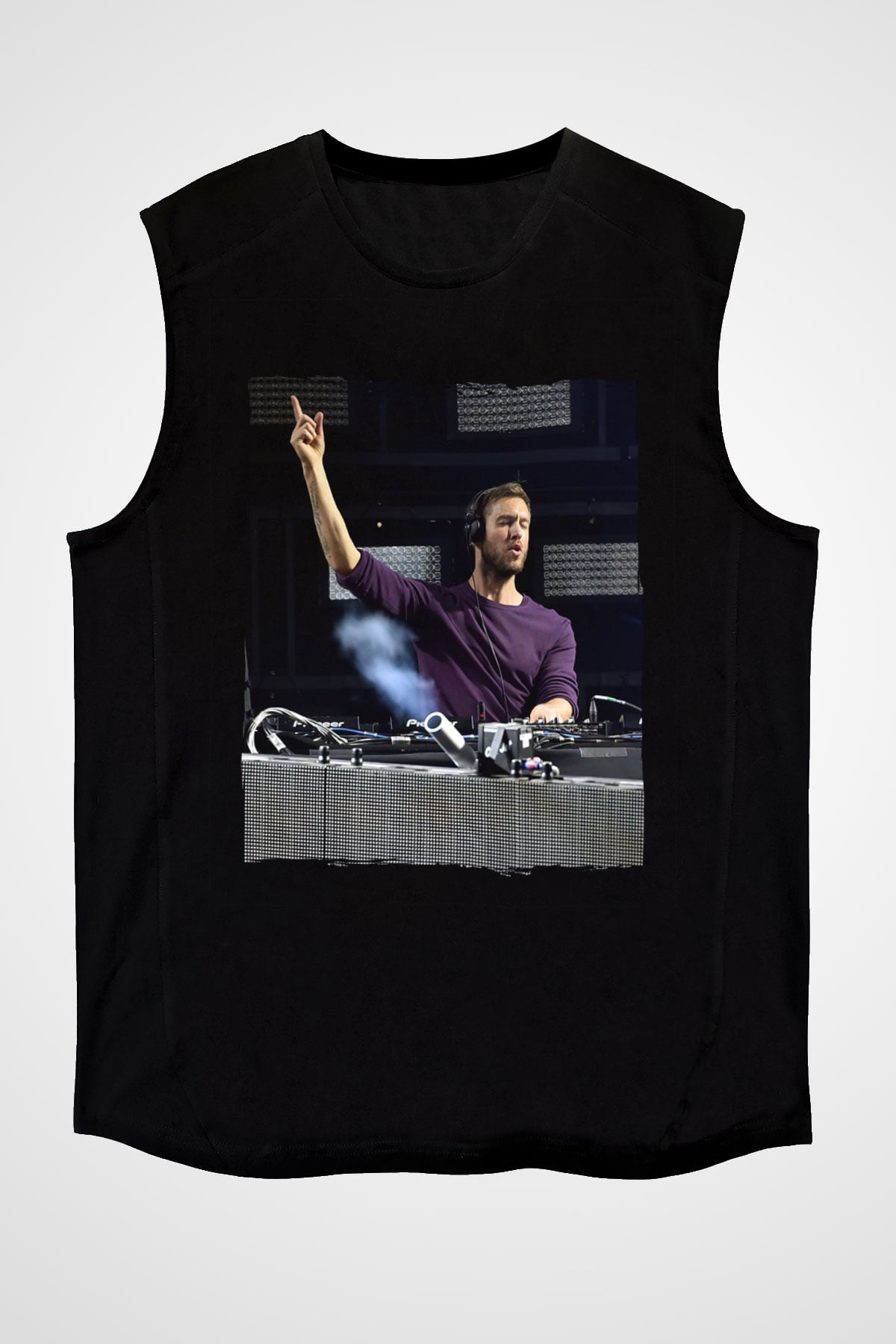 Calvin Harris Siyah Unisex Kolsuz Tişört