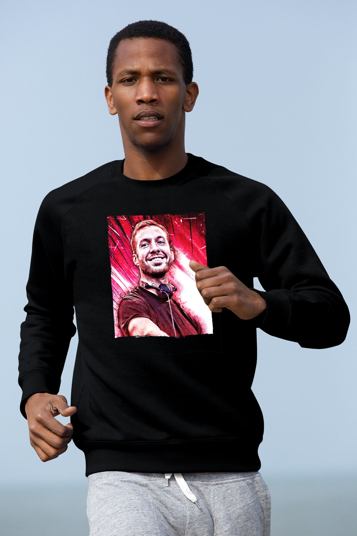 Calvin Harris Siyah Unisex Sweatshirt