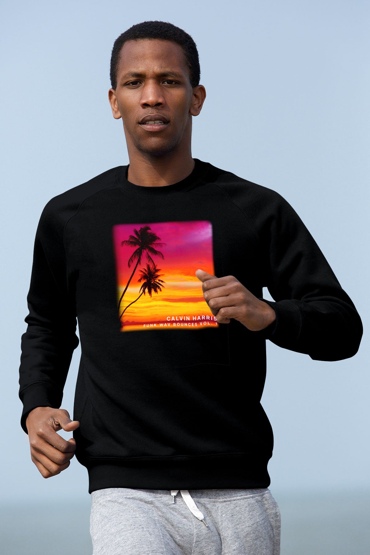 Calvin Harris Siyah Unisex Sweatshirt