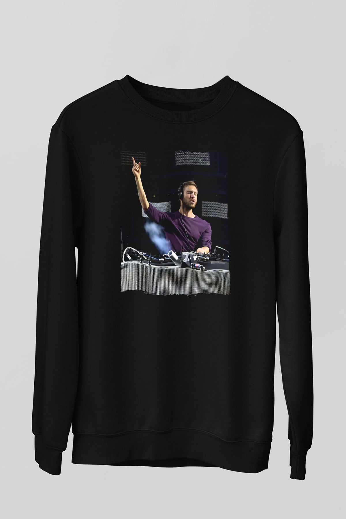 Calvin Harris Siyah Unisex Sweatshirt