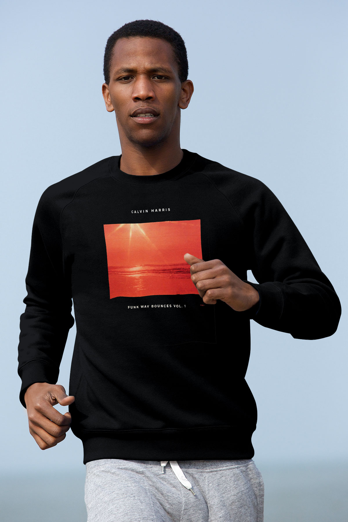 Calvin Harris Siyah Unisex Sweatshirt