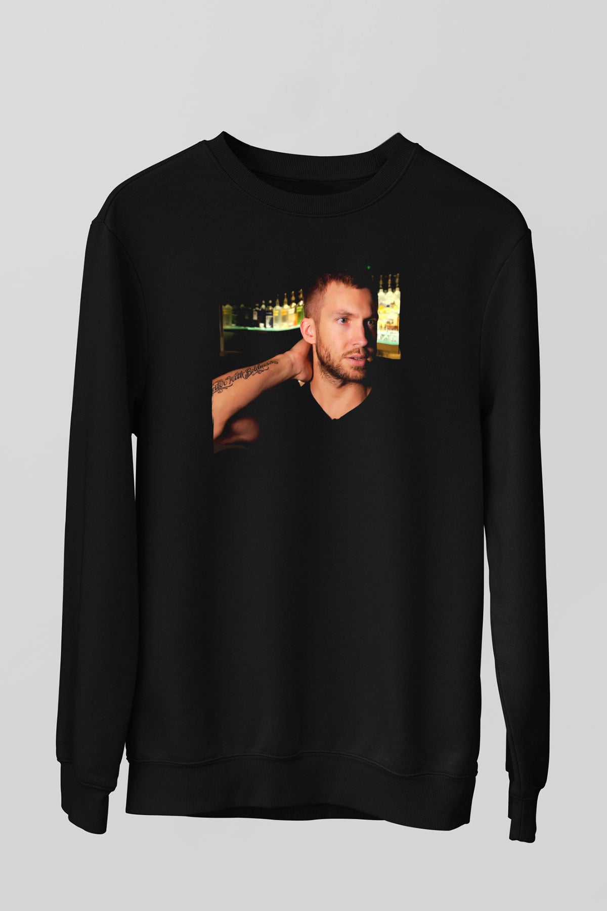 Calvin Harris Siyah Unisex Sweatshirt